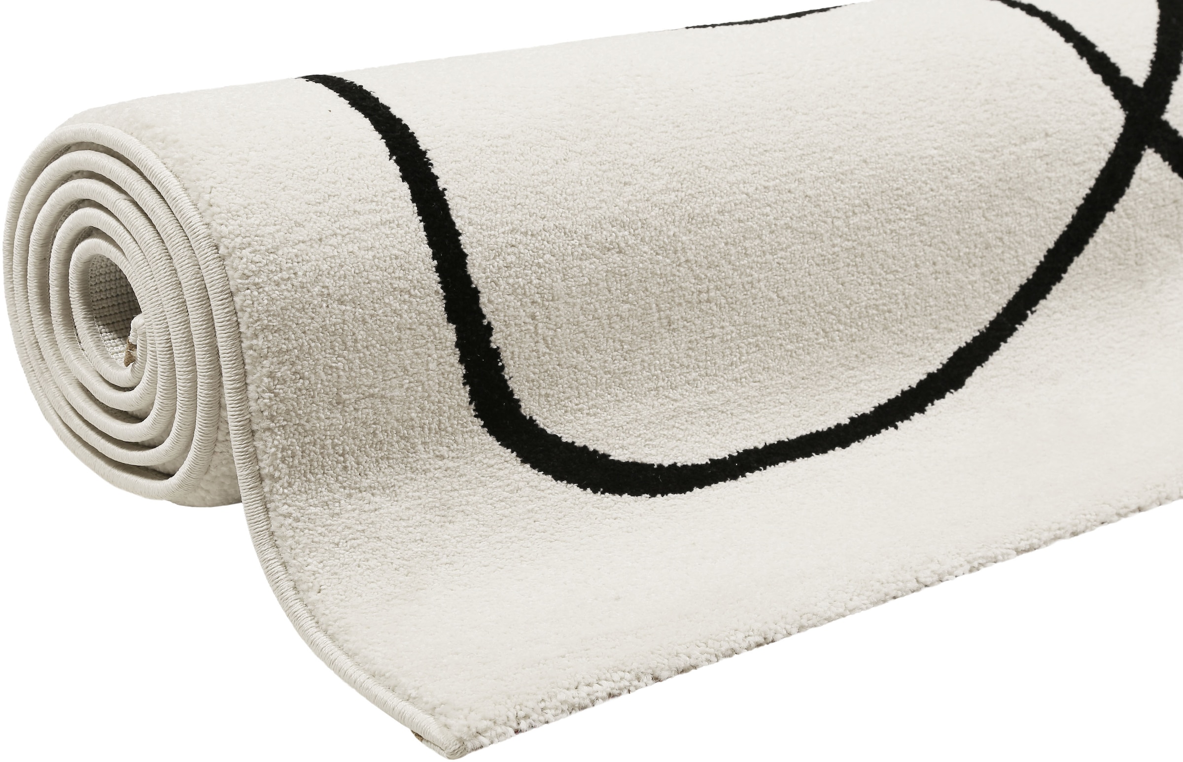 Esprit Teppich »Artist, ESP-40102«, rechteckig, 13 mm Höhe, Kurzflor, geometrisch modern, schwarz weiss, Wohnzimmer, Schlafzimmer