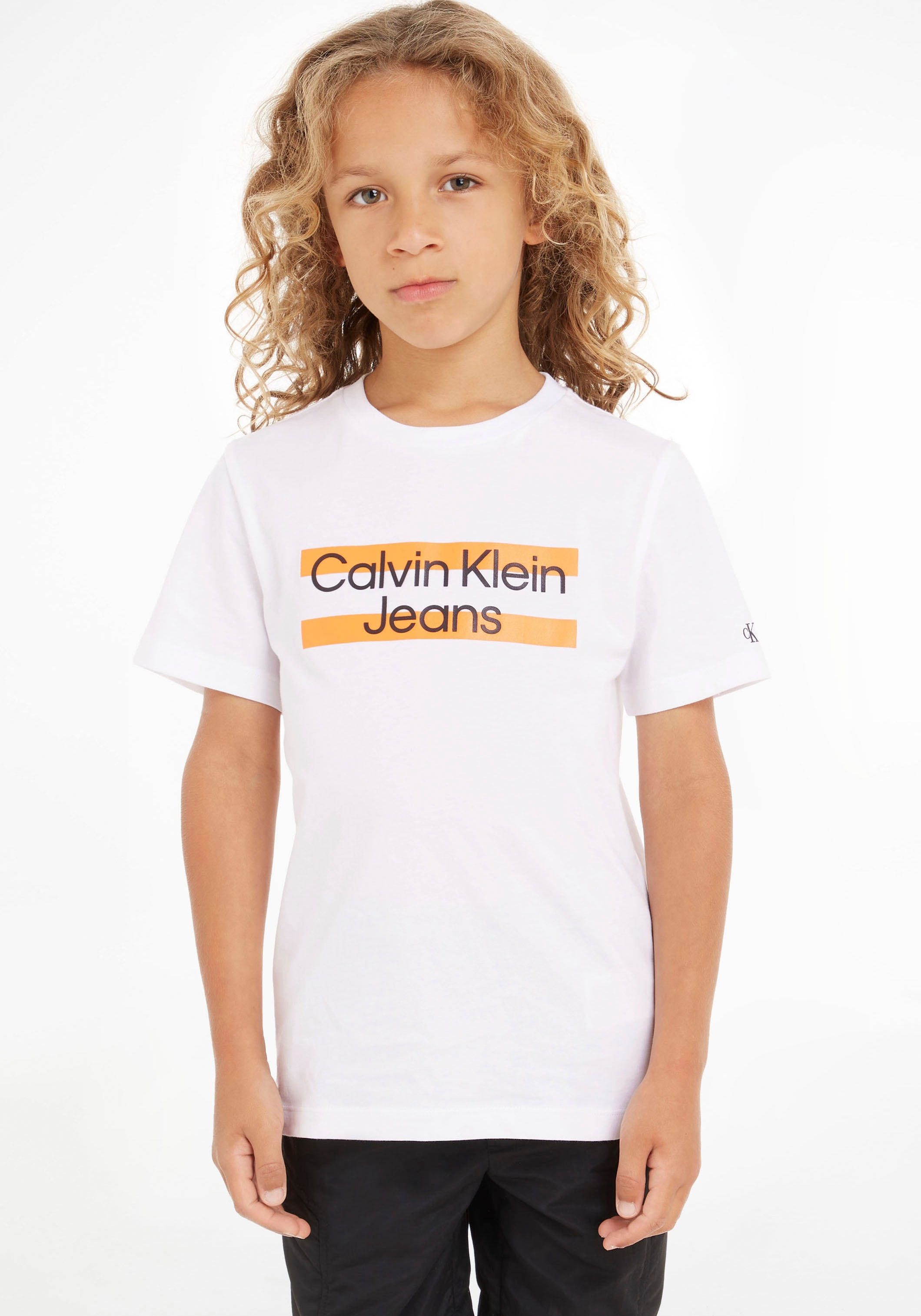 T-Shirt, Klein Brust der bestellen Logodruck auf Calvin online mit Jeans Klein Calvin