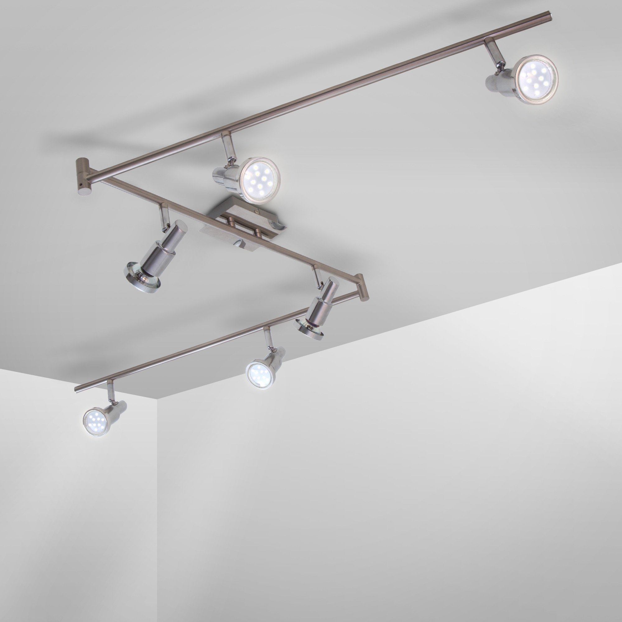 B.K.Licht LED Deckenspots, 6 flammig, Leuchtmittel GU10   LED wechselbar, D günstig online kaufen