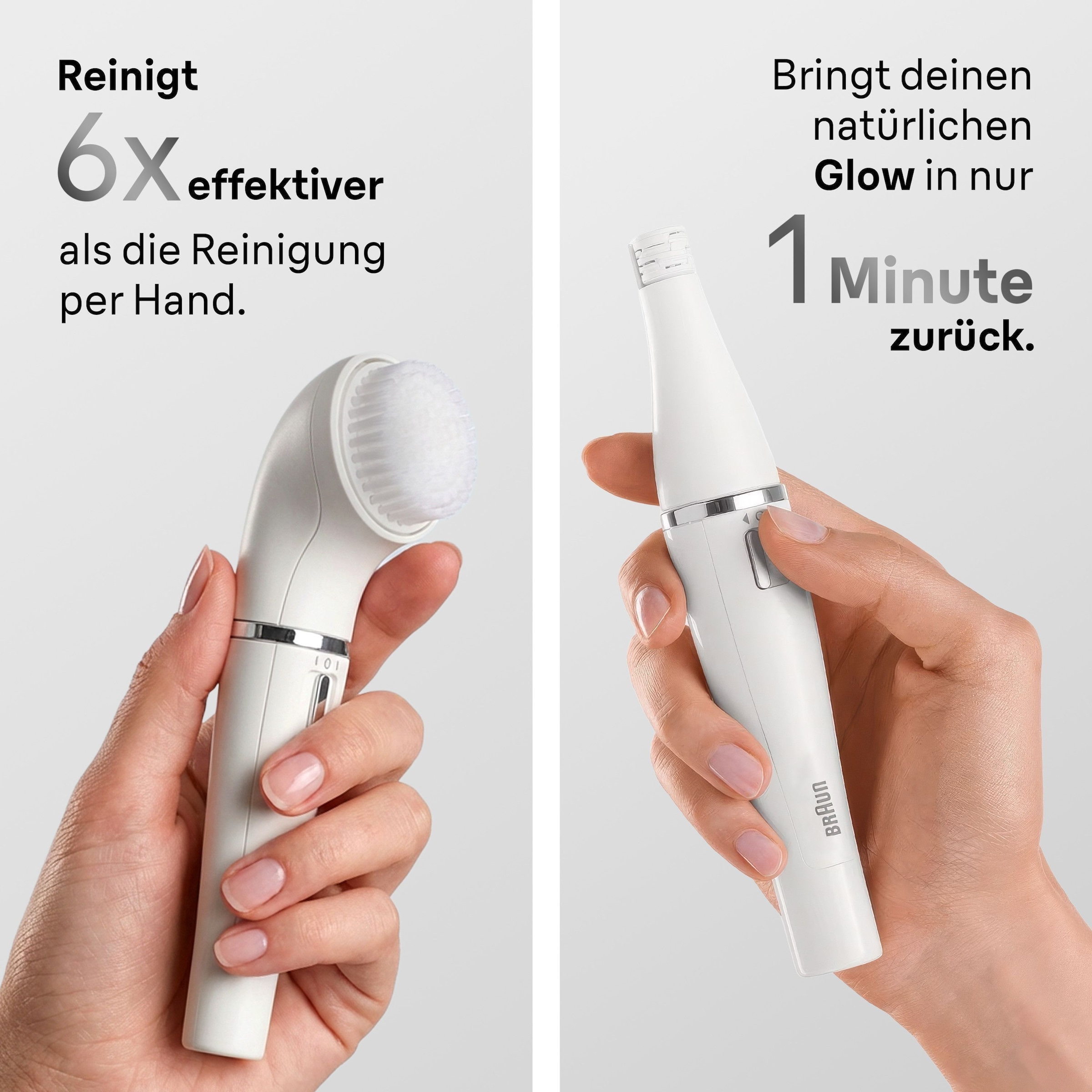 Braun IPL-Haarentferner »PL7431 & Face 810« 400000 Lichtimpulse 4 smarte Aufsätze & FaceSpa Gesichtsepilierer & Reinigungssystem