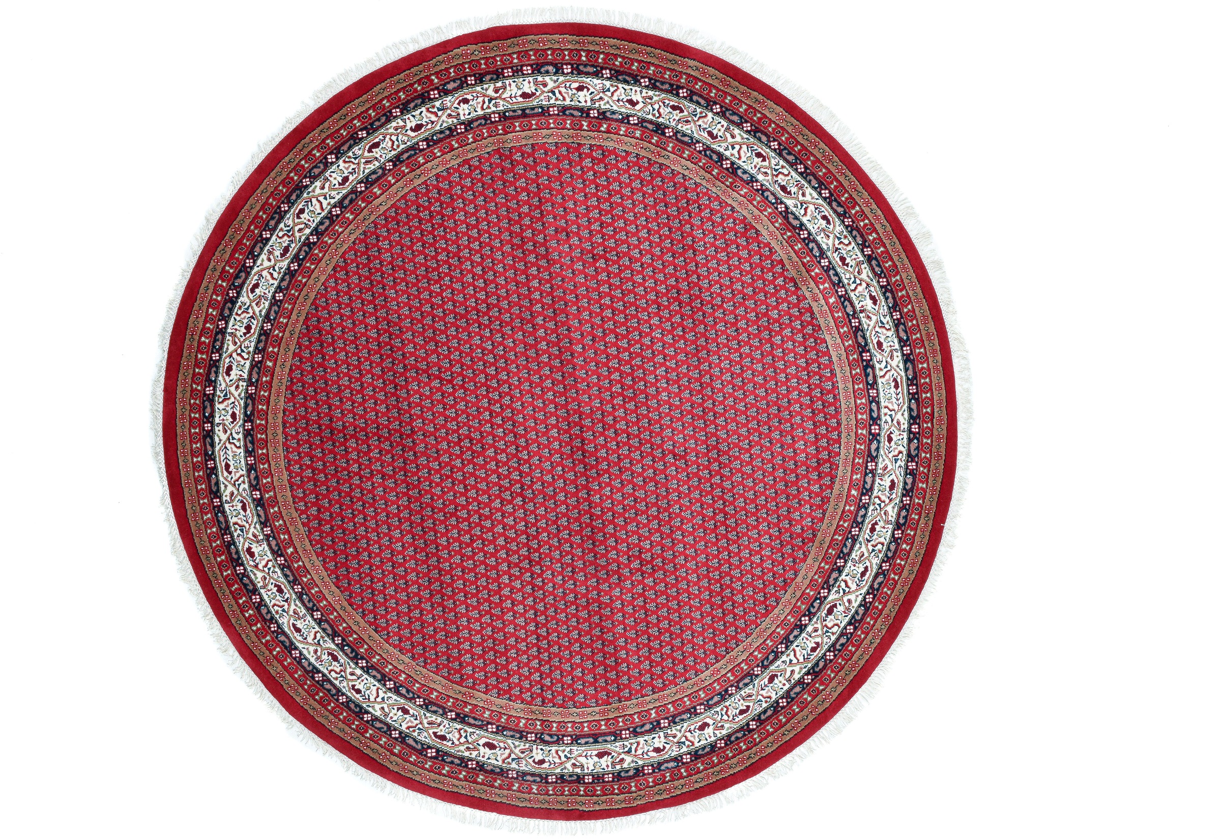 OTTO home Orientteppich »Levin« rund 12 mm Höhe handgeknüpft, mit Fransen, günstig online kaufen