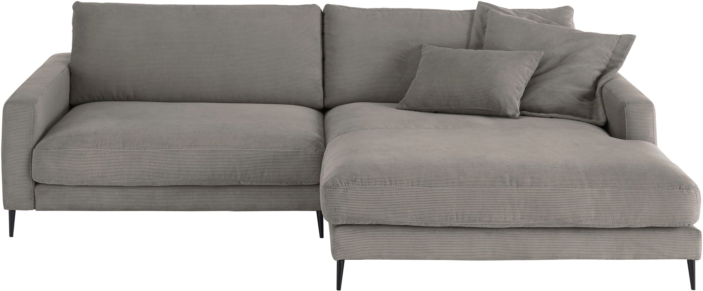 Home affaire Ecksofa »Downtown, B/T/H: 272/190/84 cm L-Form« weicher Sitzko günstig online kaufen
