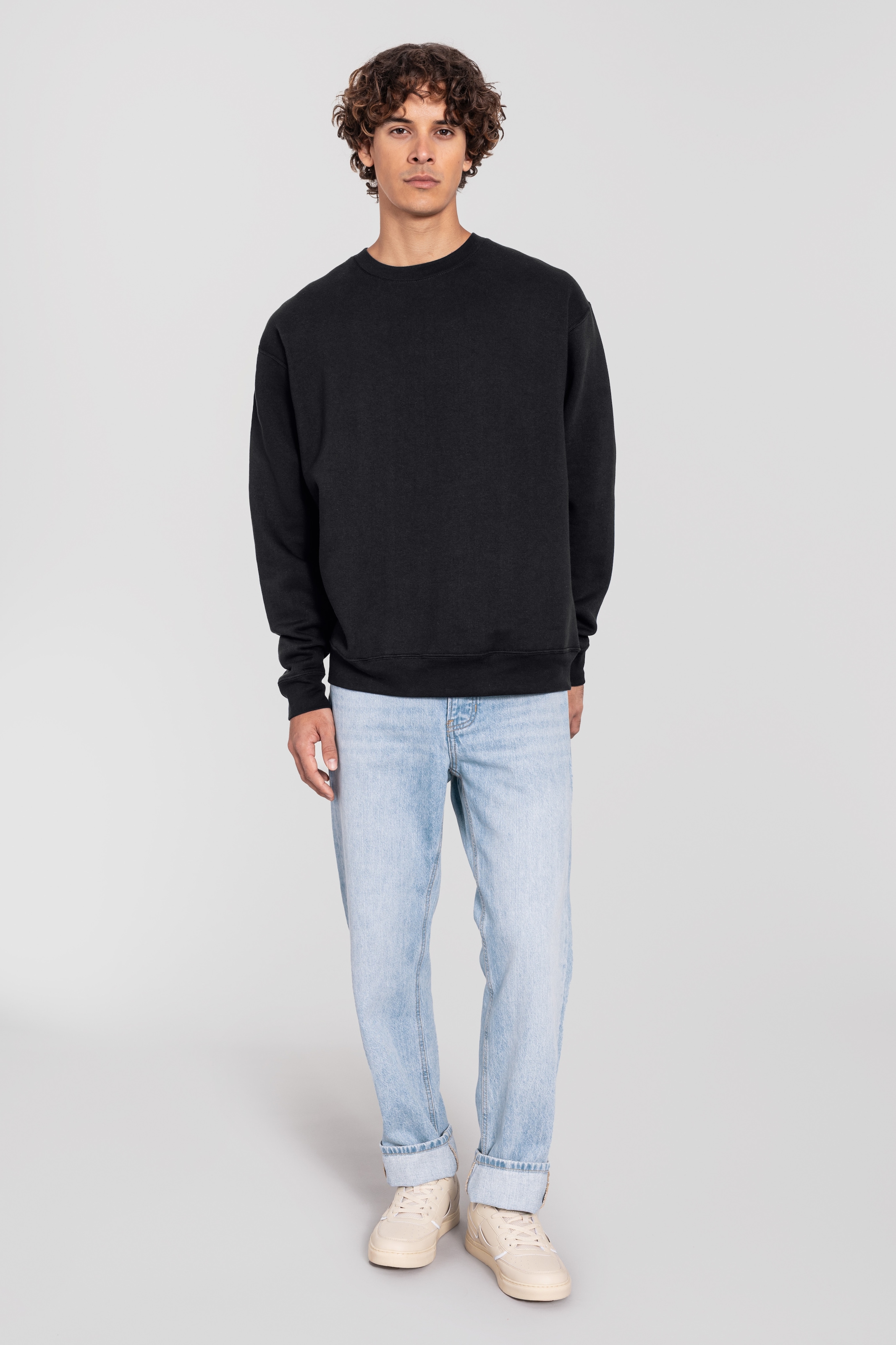 Fruit of the Loom Sweatshirt »Iconic Premium Sweat«, mit angesetzten Bündchen, aus Baumwolle und Polyester
