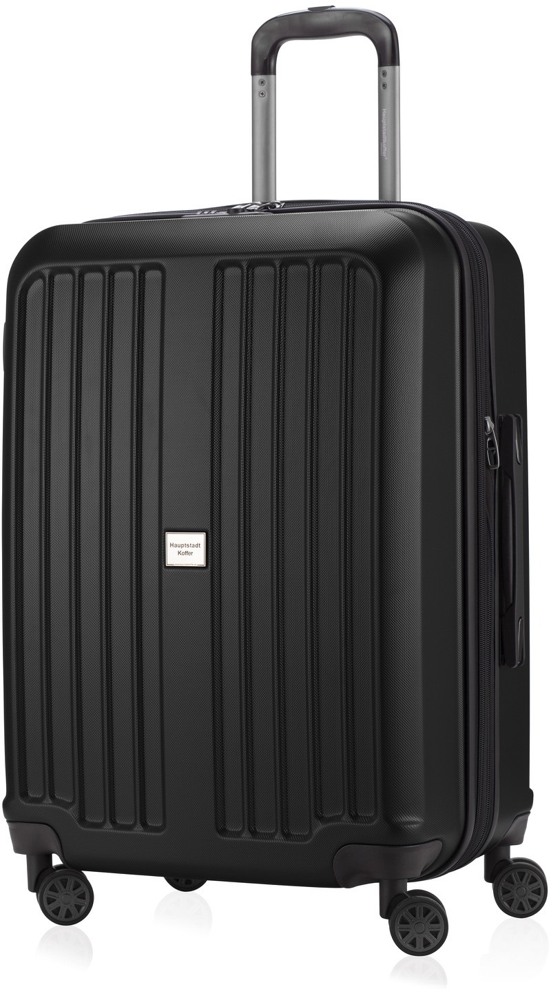 Hartschalen-Trolley „Trolley X-Berg Matt“, 4 Rollen, Gr. B/H/T: 52 cm x 75 cm x 31 cm 126 l, schwarz