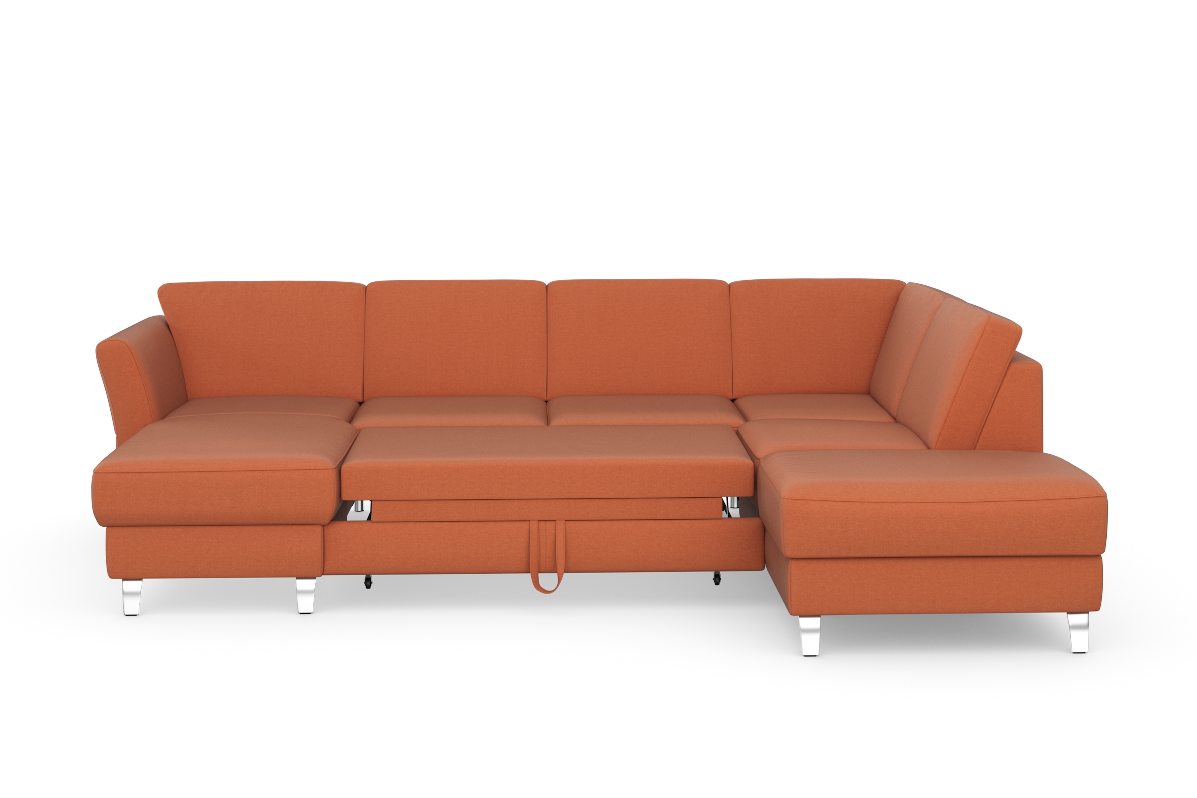 sit&more Wohnlandschaft »Visby U-Form«, Wahlweise mit Bettfunktion und Stauraum, frei im Raum stellbar