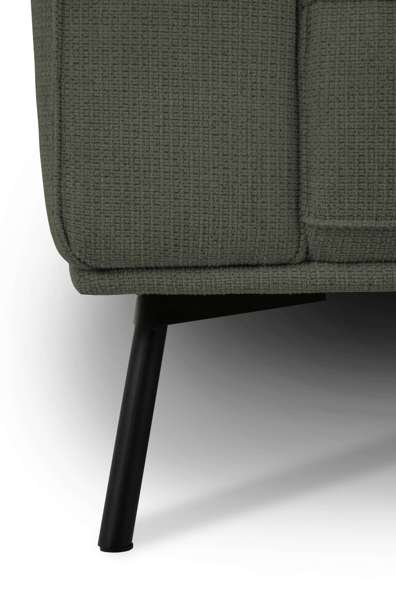 andas Ecksofa »Vosby«, Breite 260 cm, Chenille, mit dekorativer Kedernaht