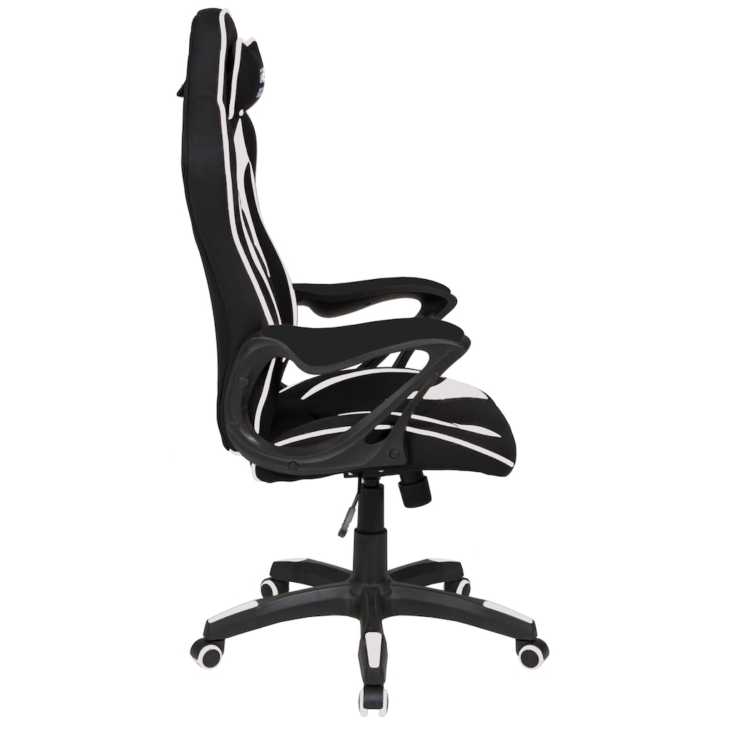 Duo Collection Gaming-Stuhl »Game-Rocker R-10«, Stoffbezug-Netzstoff, komfortabler Bürostuhl mit Nackenkissen & Drehfunktion