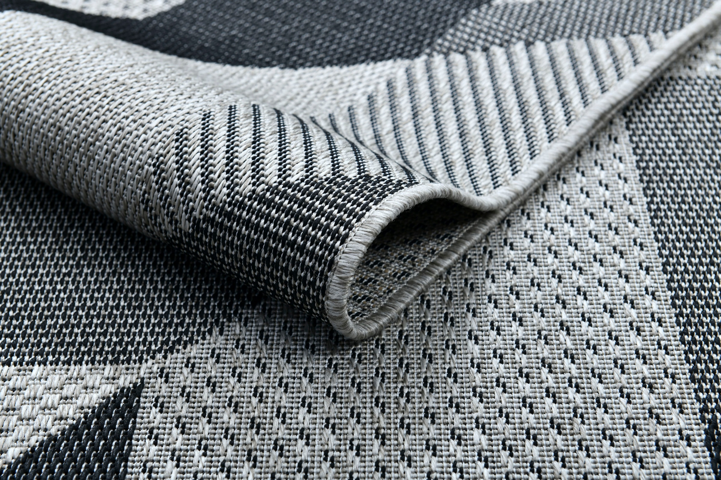 Home affaire Teppich »Borfin«, rechteckig, mit geometrischem Muster,  schmutzabweisend, In- und Outdoor geeignet bequem und schnell bestellen