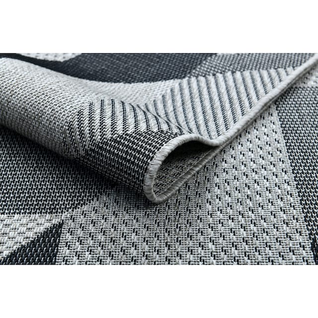 Home affaire Teppich »Borfin«, rechteckig, mit geometrischem Muster,  schmutzabweisend, In- und Outdoor geeignet bequem und schnell bestellen