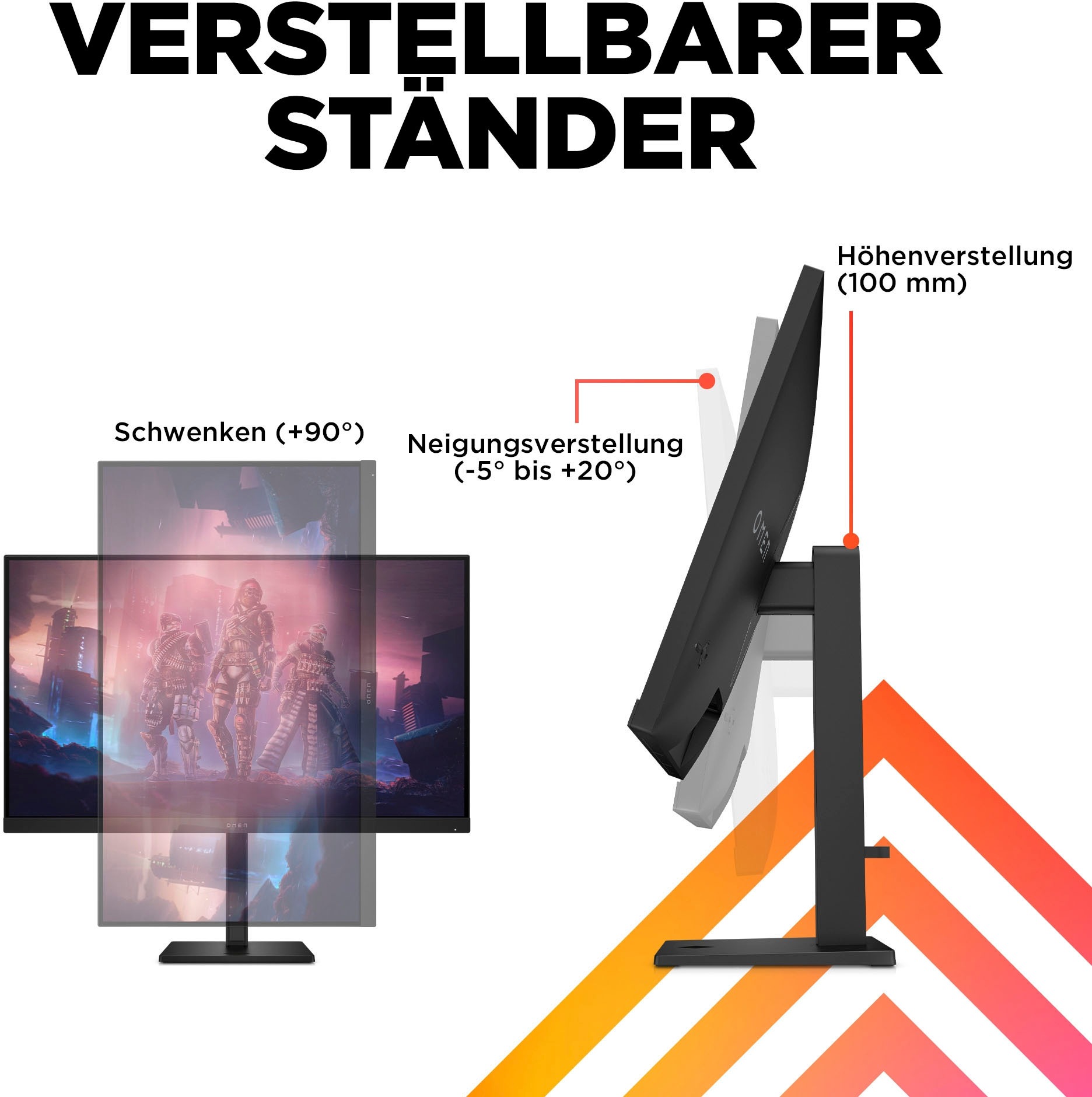 HP Gaming-Monitor »OMEN 32q (HSD-0157-A)«, 80 cm/32 Zoll, 2560 x 1440 px, QHD, 1 ms Reaktionszeit, 165 Hz