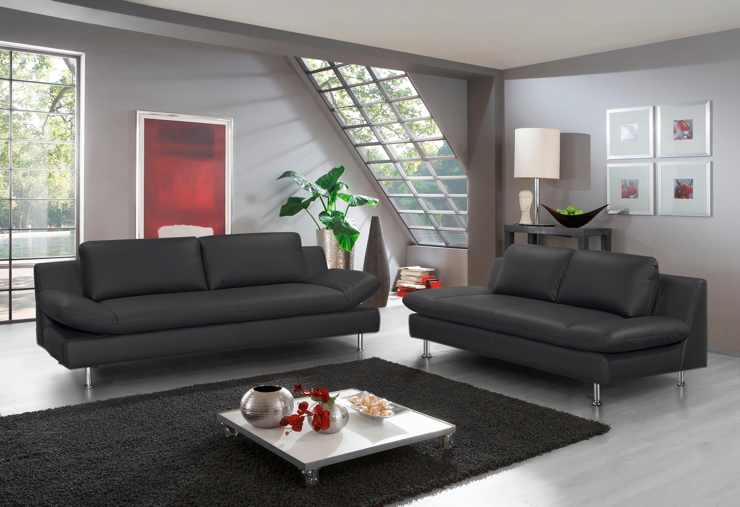 PLACES OF STYLE Polstergarnitur »Redding« Set, 2 Stk. tlg. bestehend aus 2- günstig online kaufen