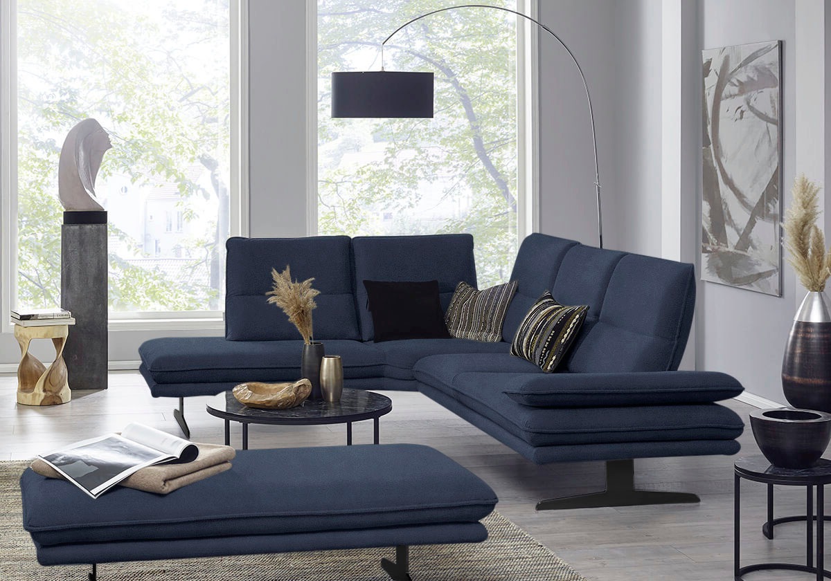 W.SCHILLIG Ecksofa "broadway, Designsofa, toller Sitzkomfort, zeitlos, eleg günstig online kaufen