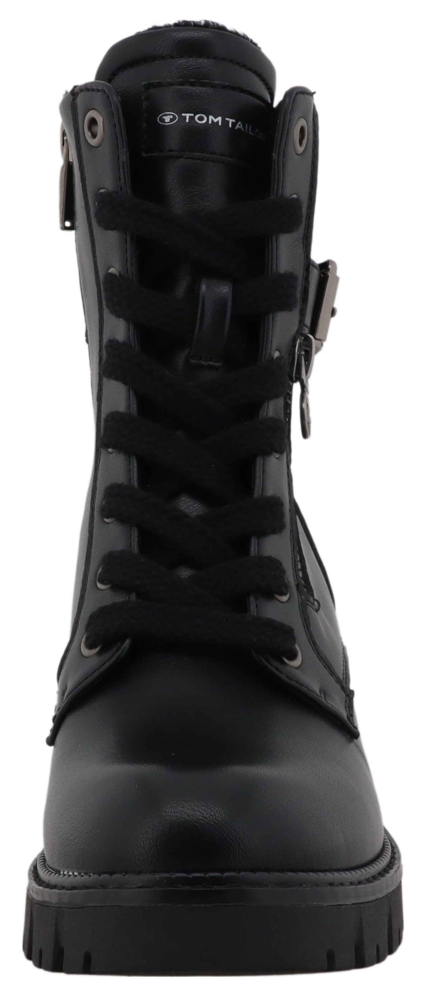 TOM TAILOR Winterstiefelette, Workerboots, Plateaustiefelette mit Blockabsatz