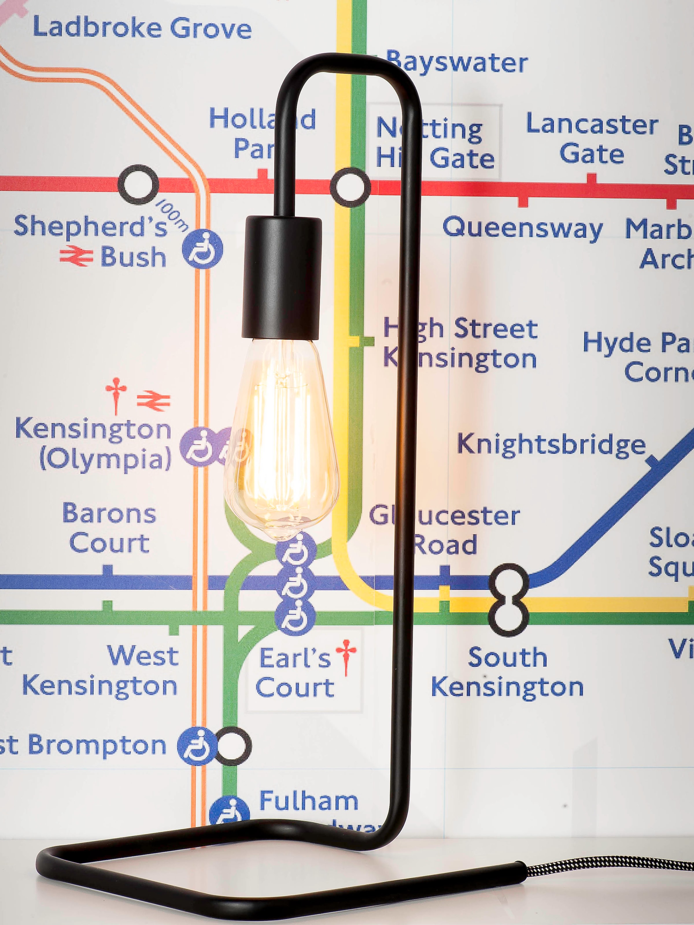 it's About RoMi Tischleuchte »London«, 1 flammig, Leuchtmittel E27 | ohne Leuchtmittel