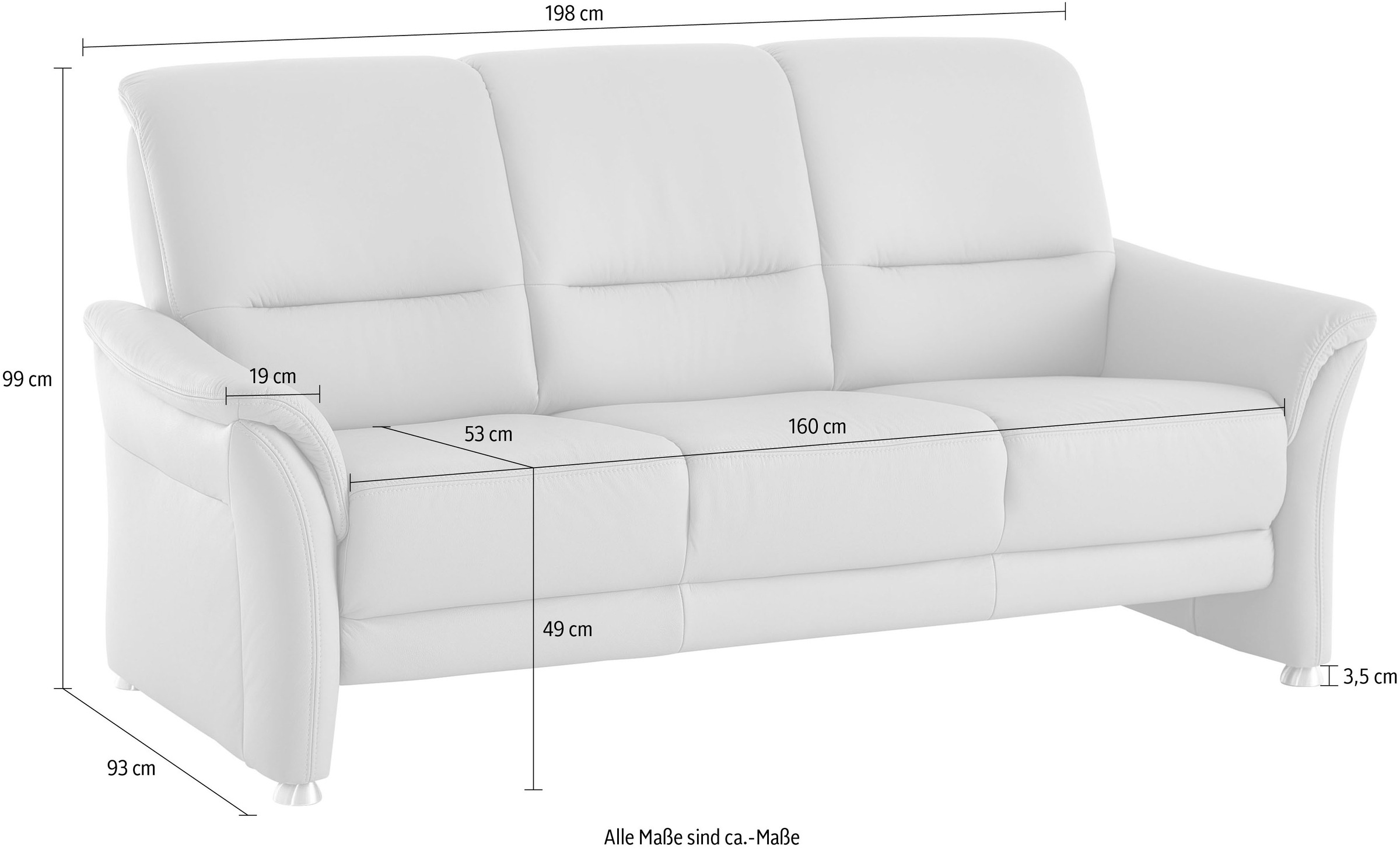 Die PlanBar 3-Sitzer »PN-PF23182« Federkernpolsterung, wahlweise mit motorischer Vorziehbank
