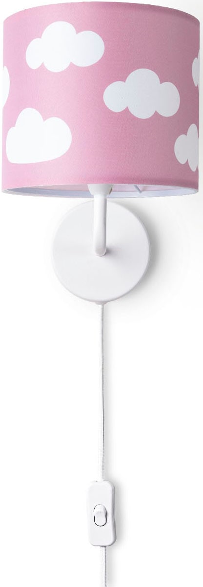 Paco Home Wandleuchte »Luca Cosmo«, Leuchtmittel E14 | ohne Leuchtmittel, Kinderzimmer Wandleuchte Kind Kinderlampe Wolken Himmel Mit Stecker