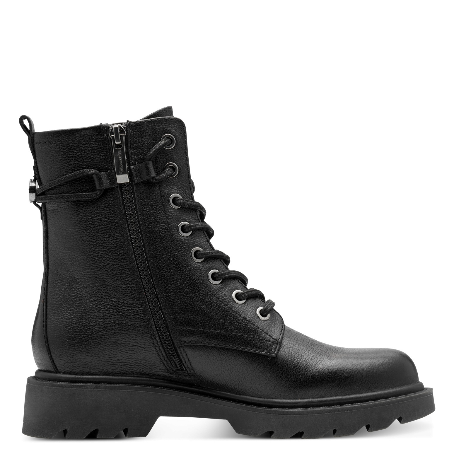 Tamaris Schnürstiefelette, Blockabsatz, Schnürboots mit schaftumwickelnenden Schnürsenkeln