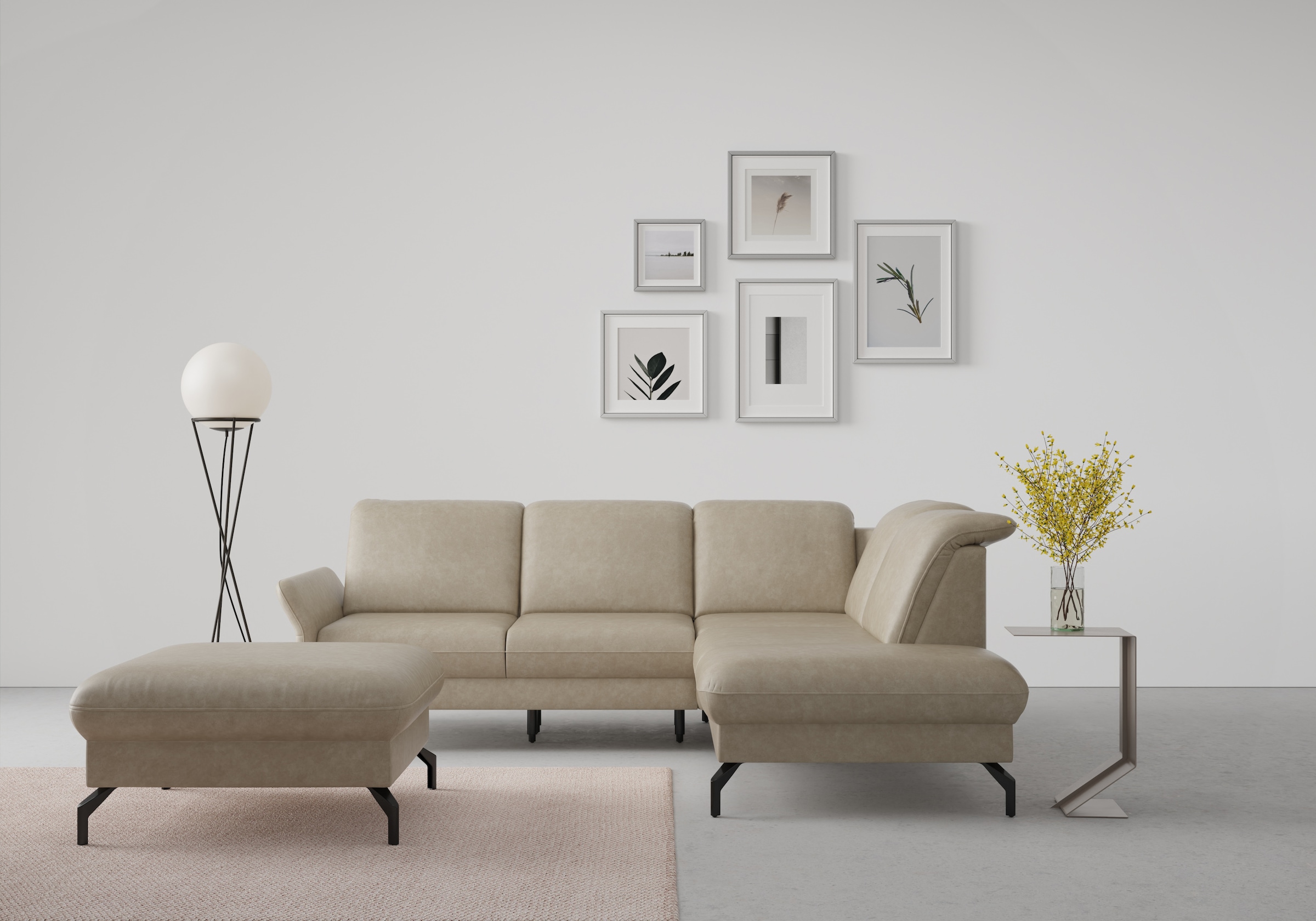 sit&more Ecksofa »Fashion L-Form«, wahlweise mit Kopfteilverstellung und Vo günstig online kaufen