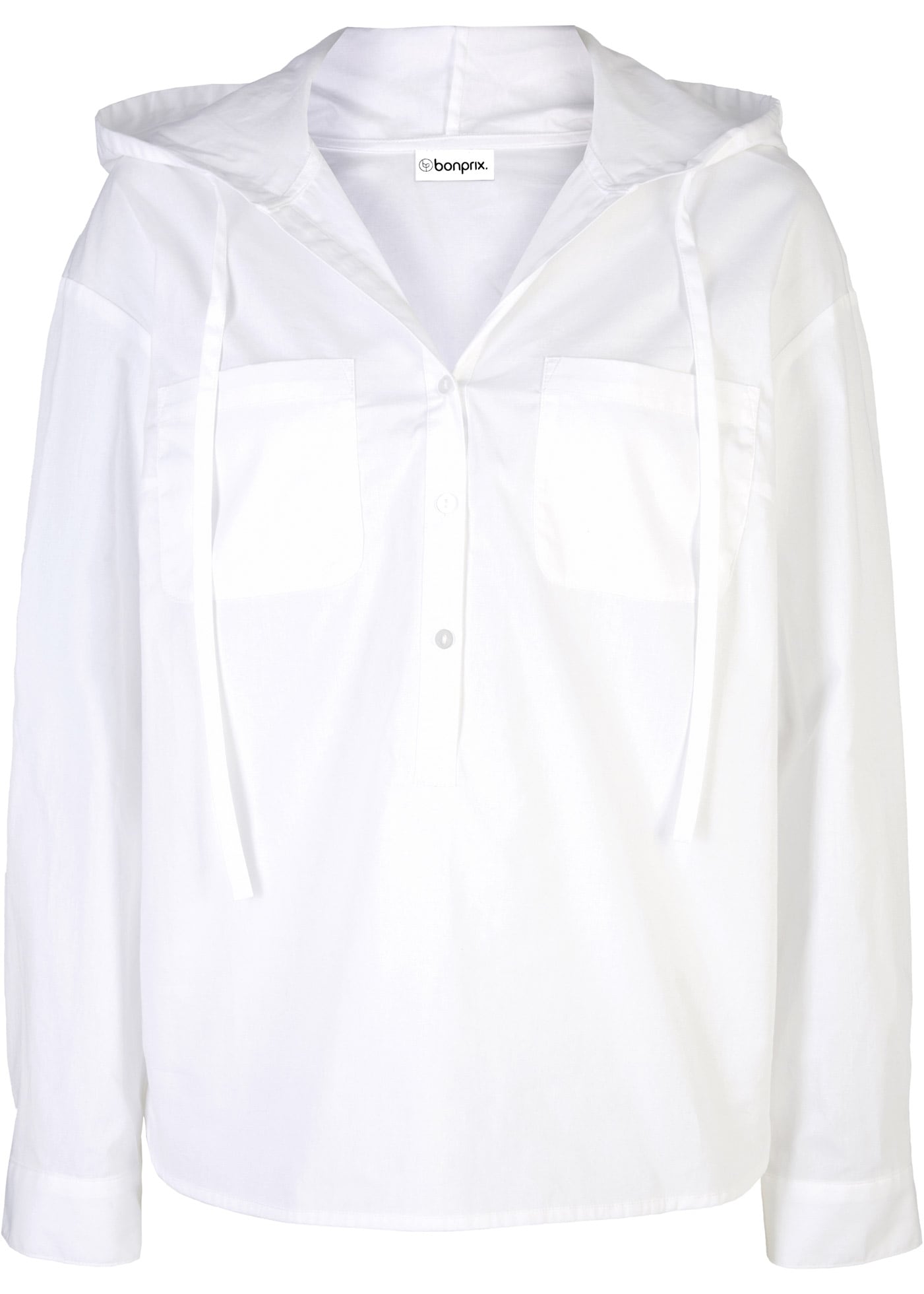 bonprix Tunika 1 mit Kapuze, lässig geschnitten, mit langem Arm