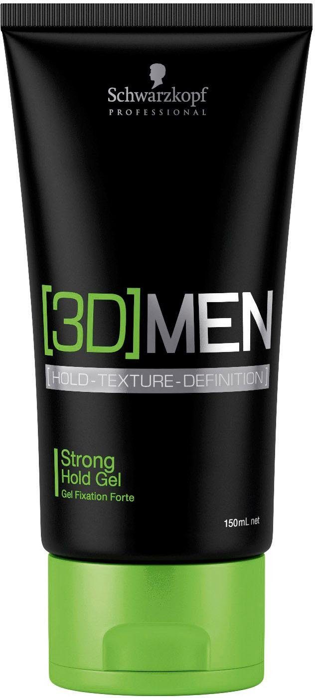 Schwarzkopf Professional Haargel »3D Men Strong Hold Gel«, starker, schneller Halt