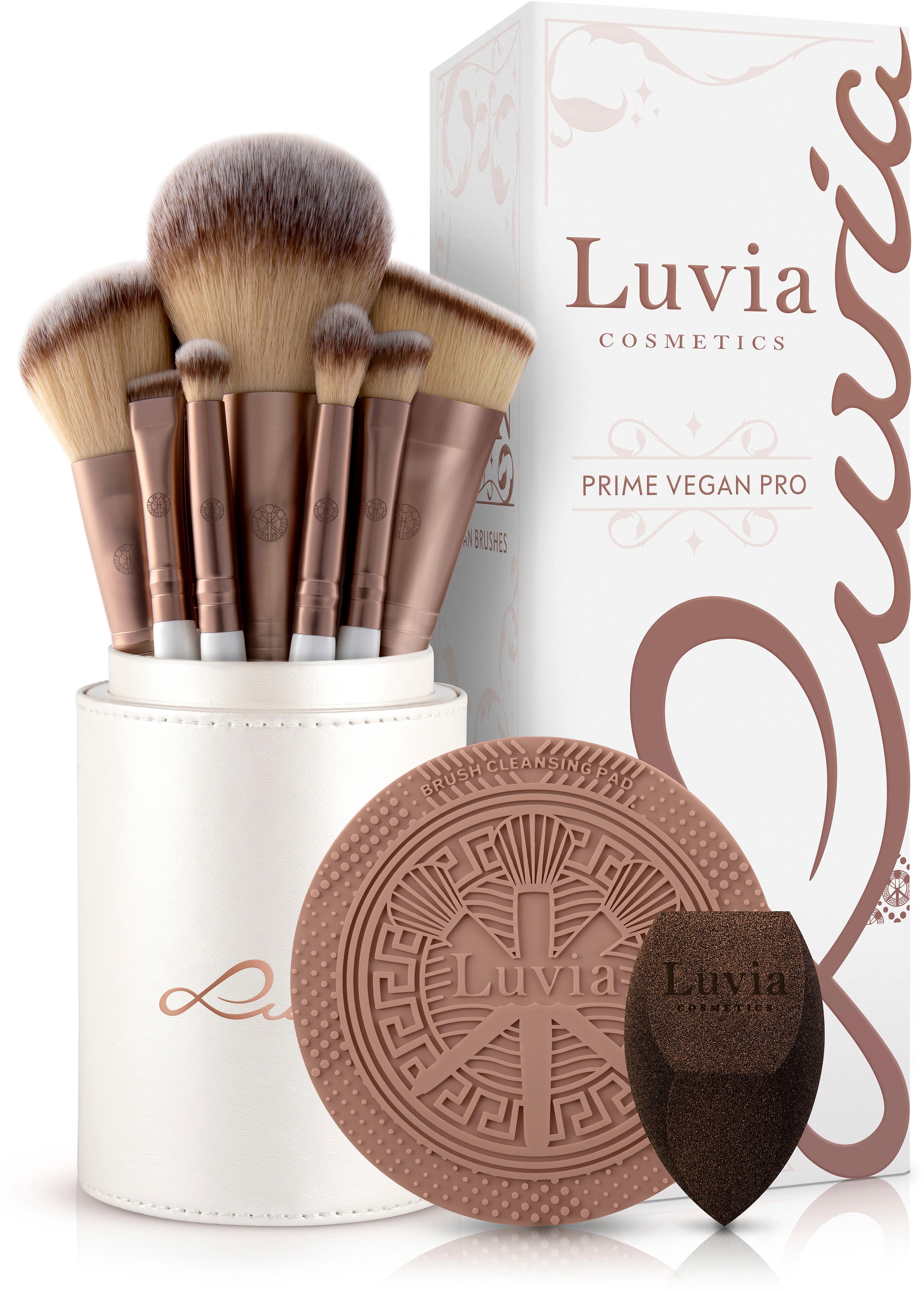 »Prime online Luvia Pro«, Cosmetics kaufen Vegan tlg.) Kosmetikpinsel-Set (15