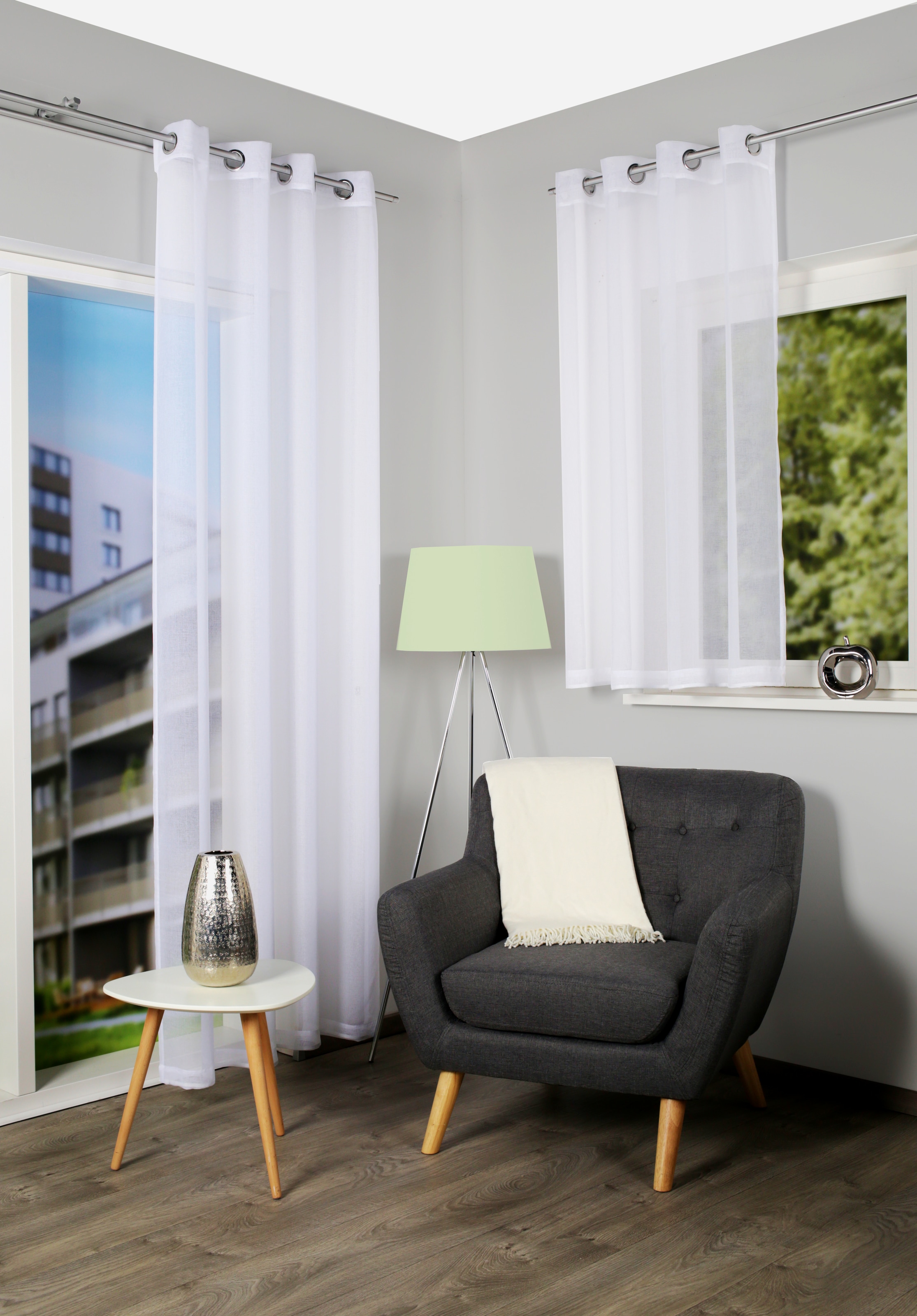 HOME WOHNIDEEN Gardine »DOLLY«, (2 St.), transparent