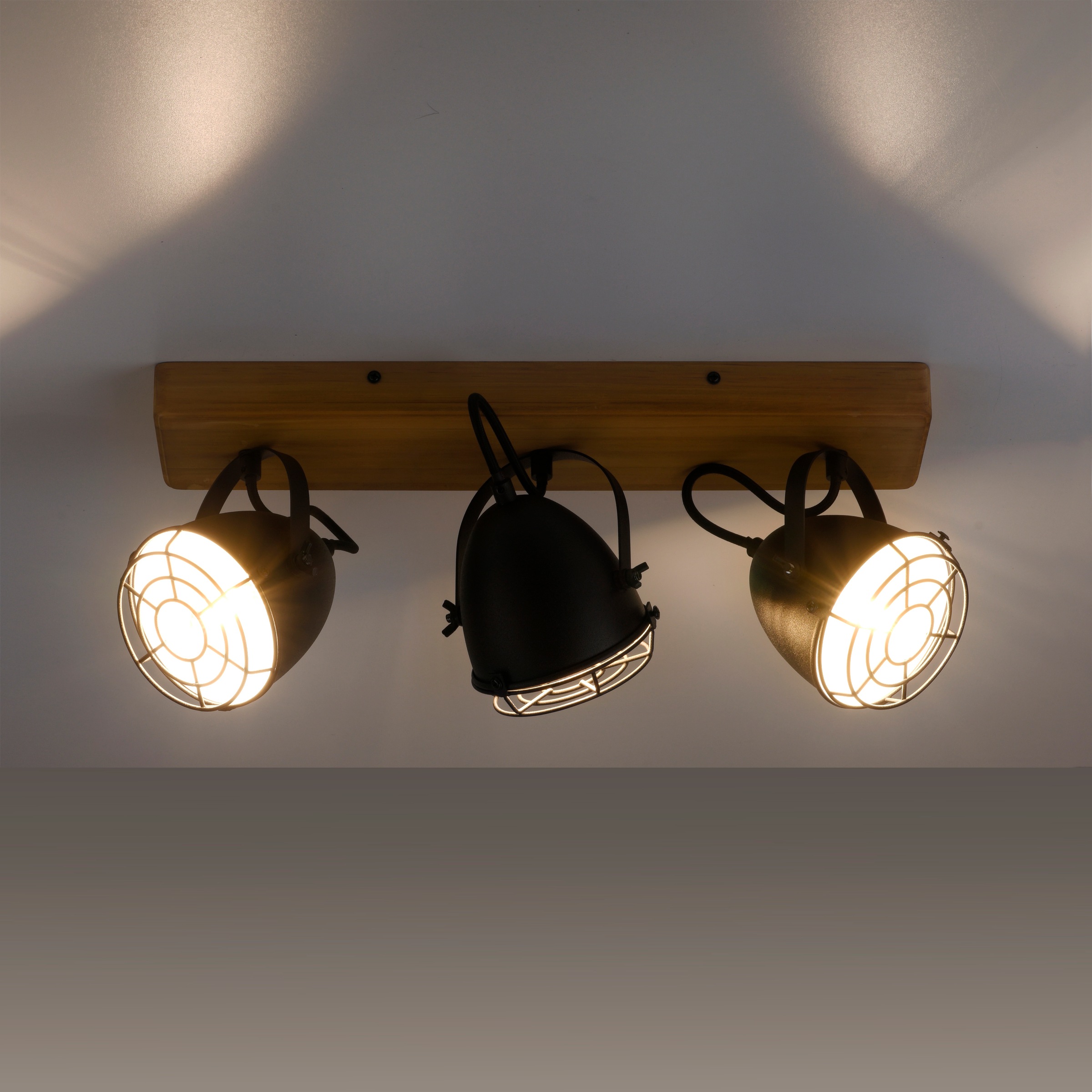 JUST LIGHT Deckenleuchte »BEETLE«, 3 flammig, Leuchtmittel E14   ohne Leuch günstig online kaufen