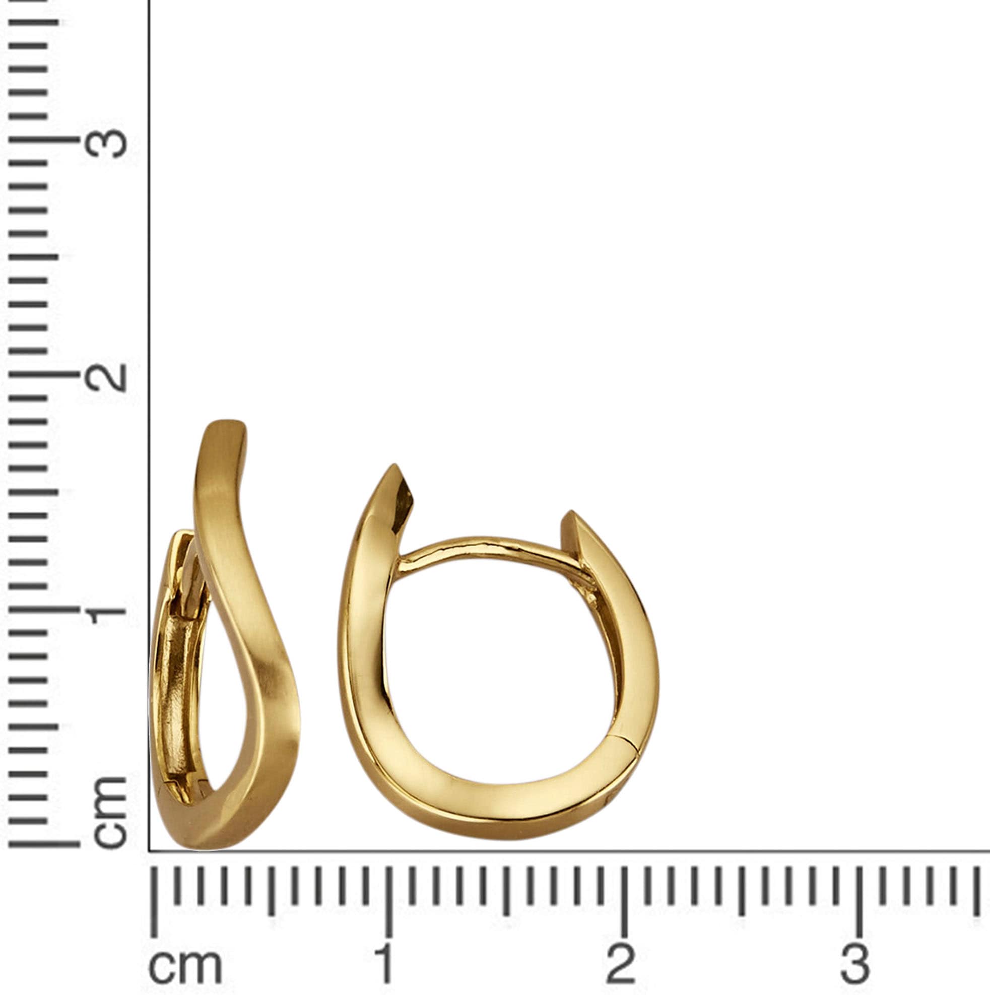 Firetti Paar Creolen »Schmuck Geschenk Gold 375 Ohrschmuck Ohrringe«