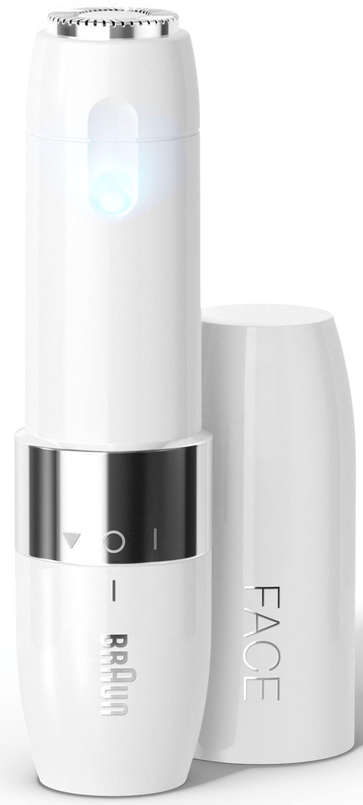 Braun Elektrogesichtshaarentferner »FS1000 Face Mini-Haarentferner«, St. ideal Smartlight 1 für mit unterwegs, Aufsätze