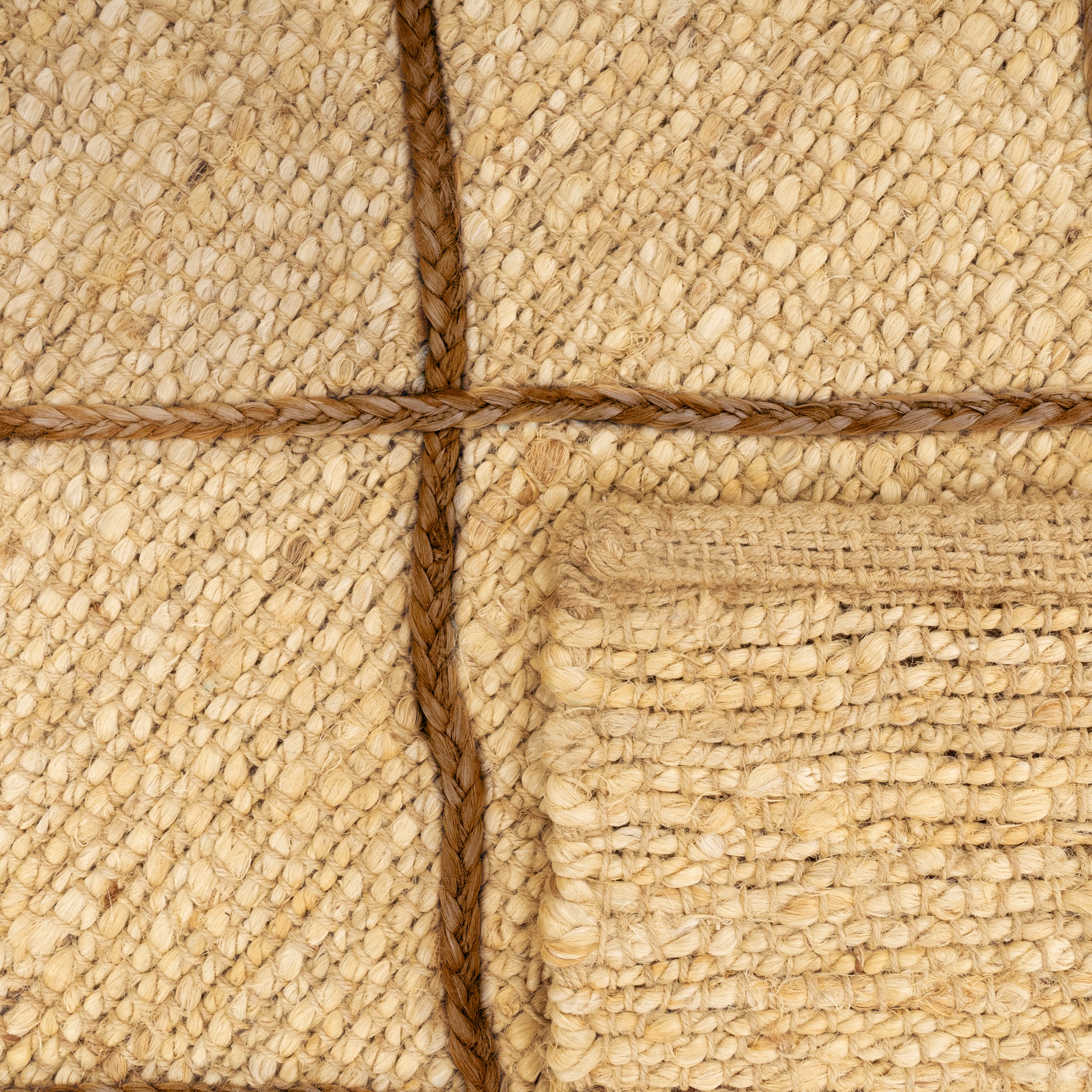 Paco Home Teppich »Skive 685«, rechteckig, handgeflochten, Rauten Muster, Naturfaser, auch als Läufer
