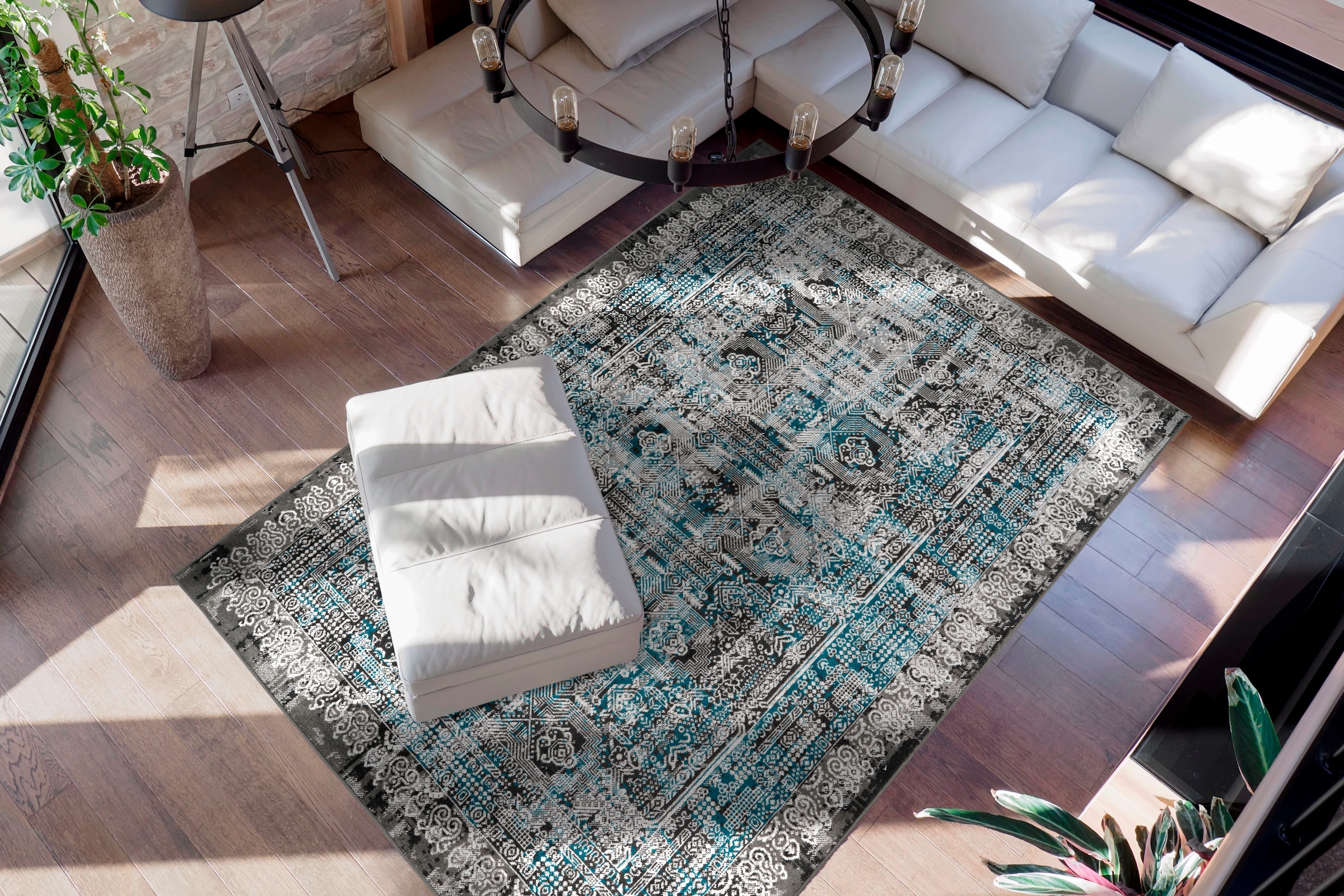 me gusta Teppich »Ariya 525«, rechteckig, 6 mm Höhe, Flachflor, gekettelt, Wohnzimmer