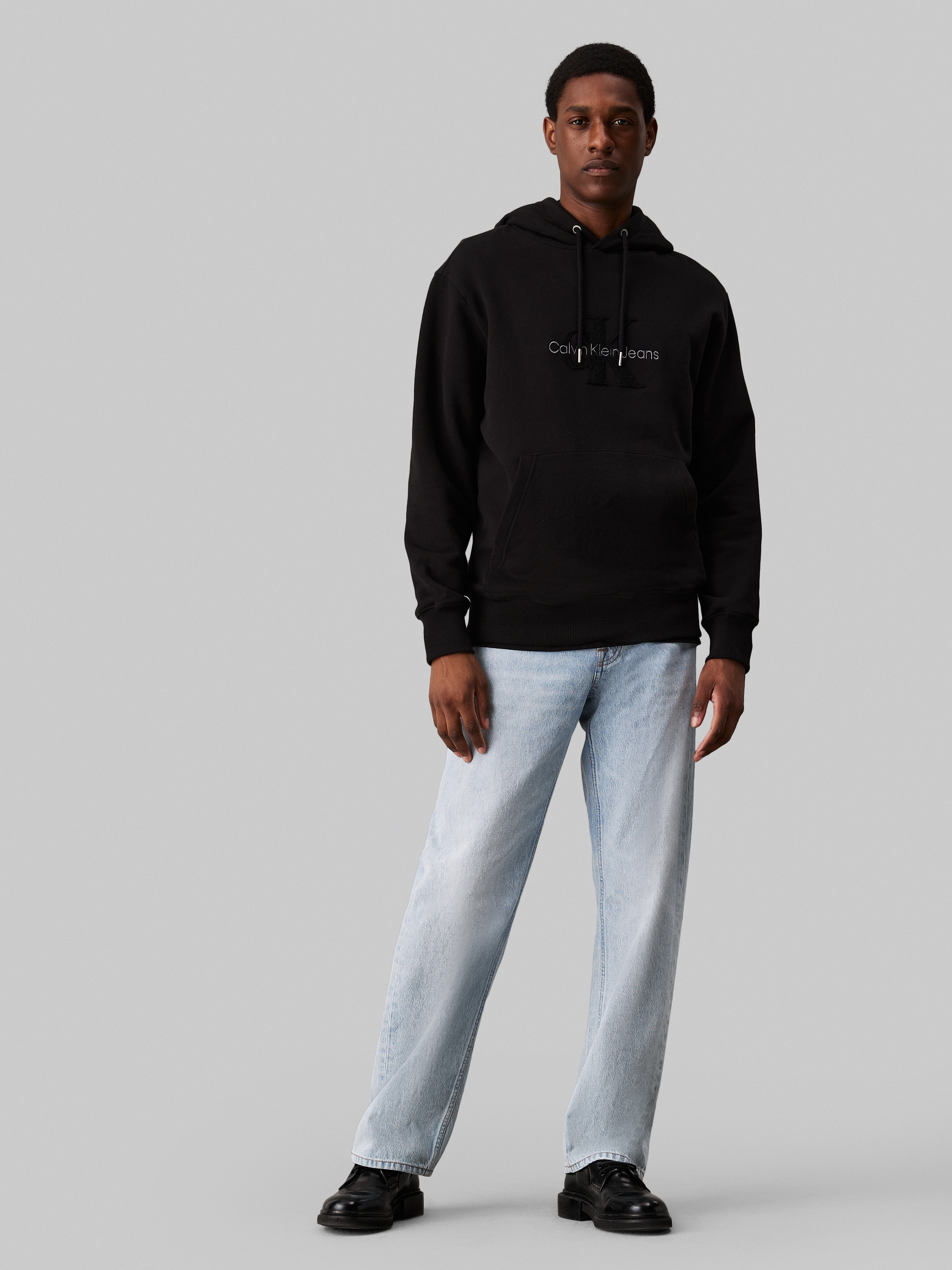 Calvin Klein Jeans Kapuzensweatshirt »CHENILLE MONOLOGO HOODIE«, mit Logostickerei