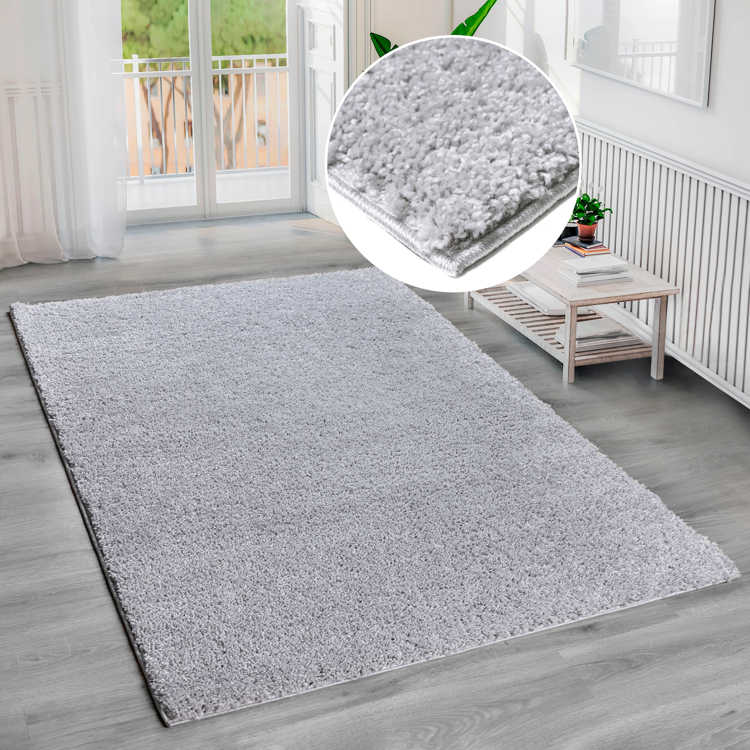 Bruno Banani Hochflor-Teppich »Shaggy Soft«, rechteckig, 30 mm Höhe, gewebt günstig online kaufen