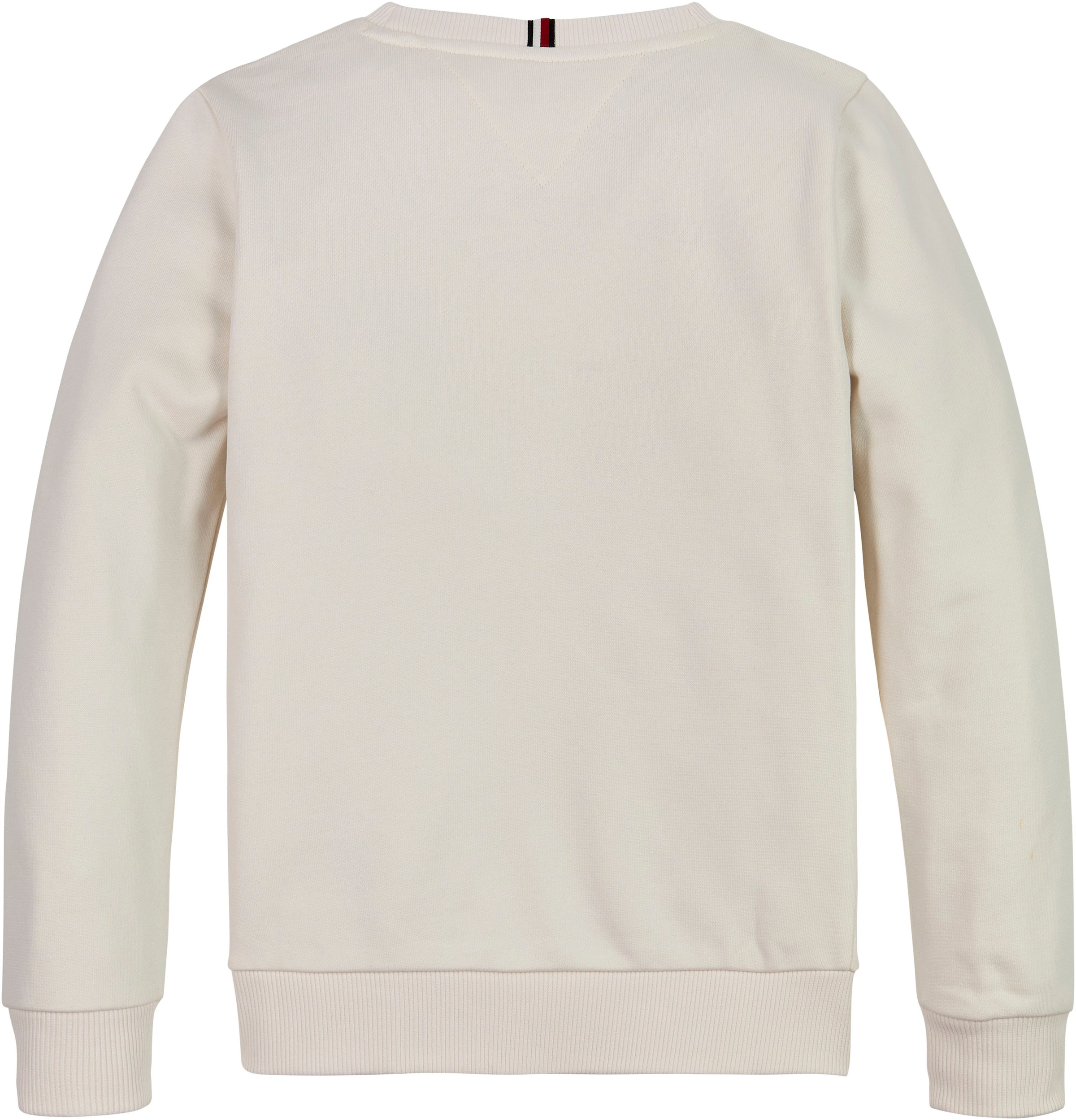Tommy Hilfiger Sweatshirt »MONOTYPE FLOCK REG SWEATSHIRT«, Kinder bis 16 Jahre mit Logoschirftzug