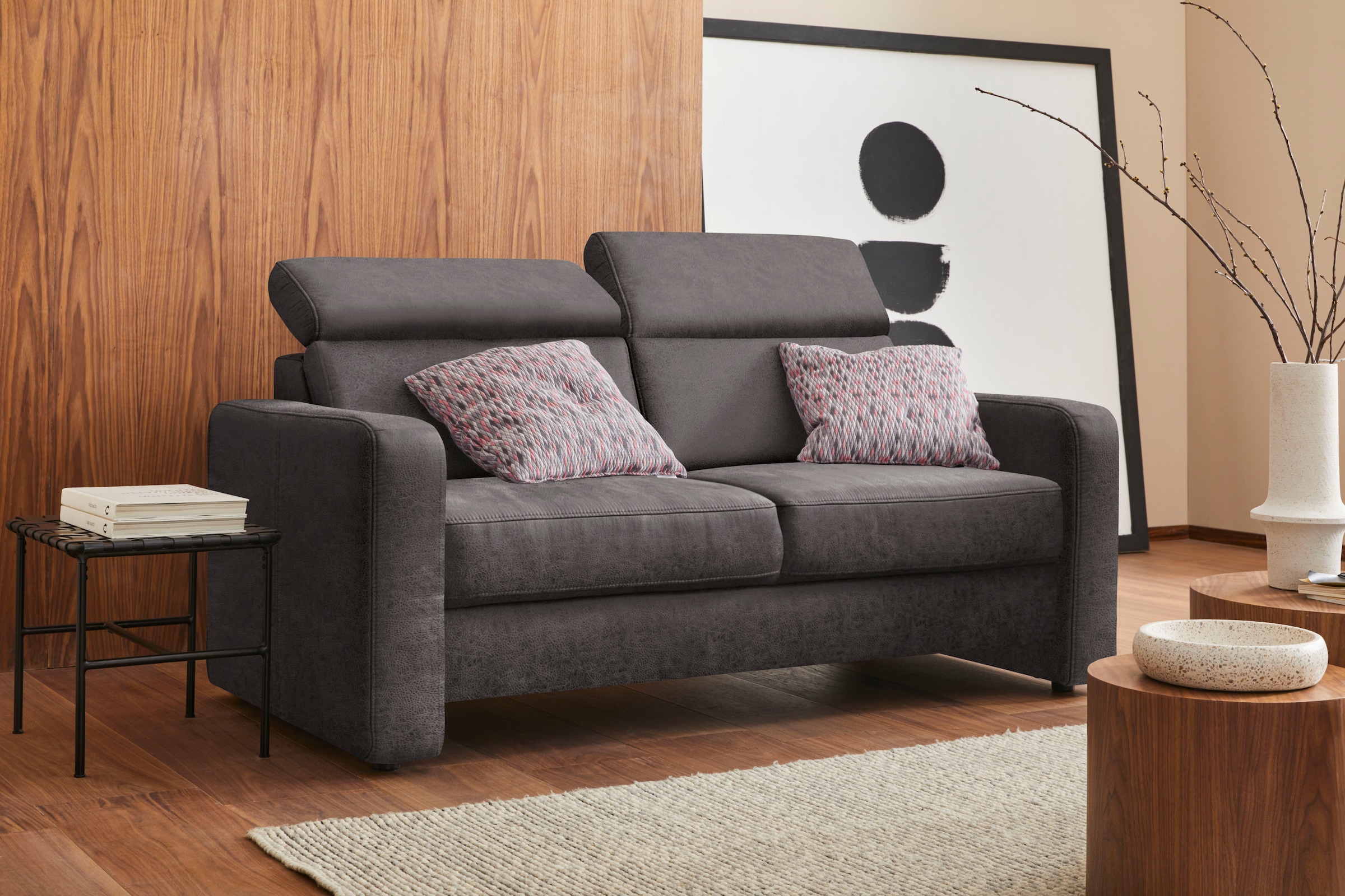 sit&more 2,5-Sitzer »Bologna«, inklusive Kopfteilverstellung und Federkern
