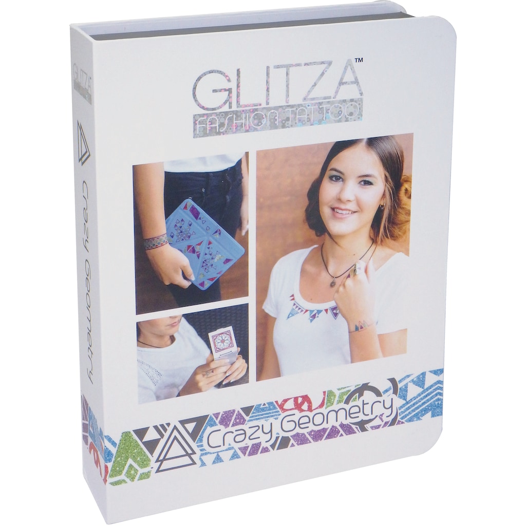 Knorrtoys® Kreativset »GLITZA FASHION Deluxe Set Crazy Geometry«, (Set), Verpackung in BuchformVerpackung in Buchform