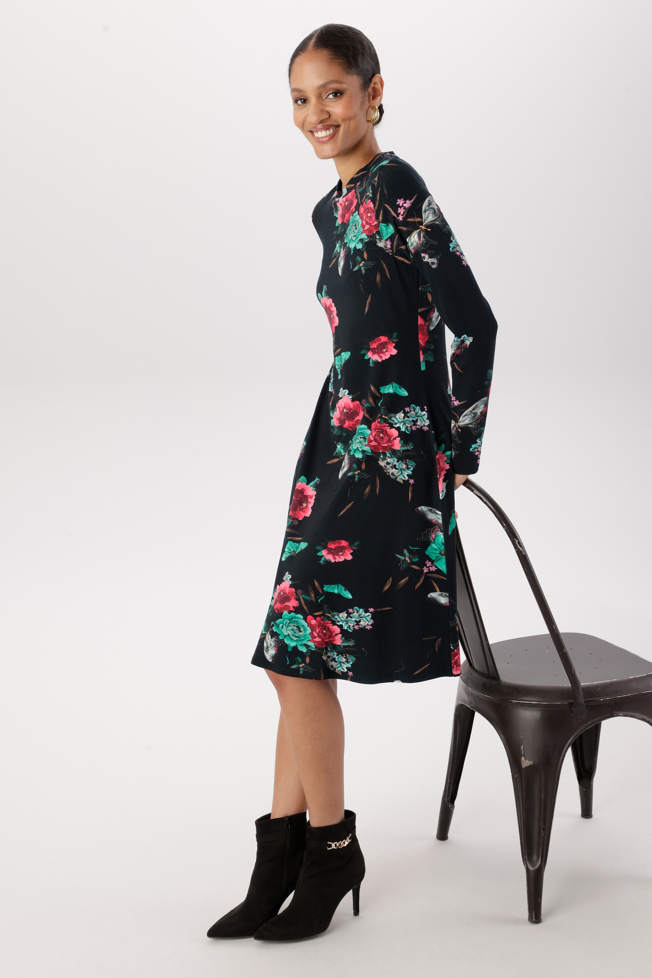 Aniston SELECTED Jerseykleid in leichter A-Linien-Form - NEUE KOLLEKTION