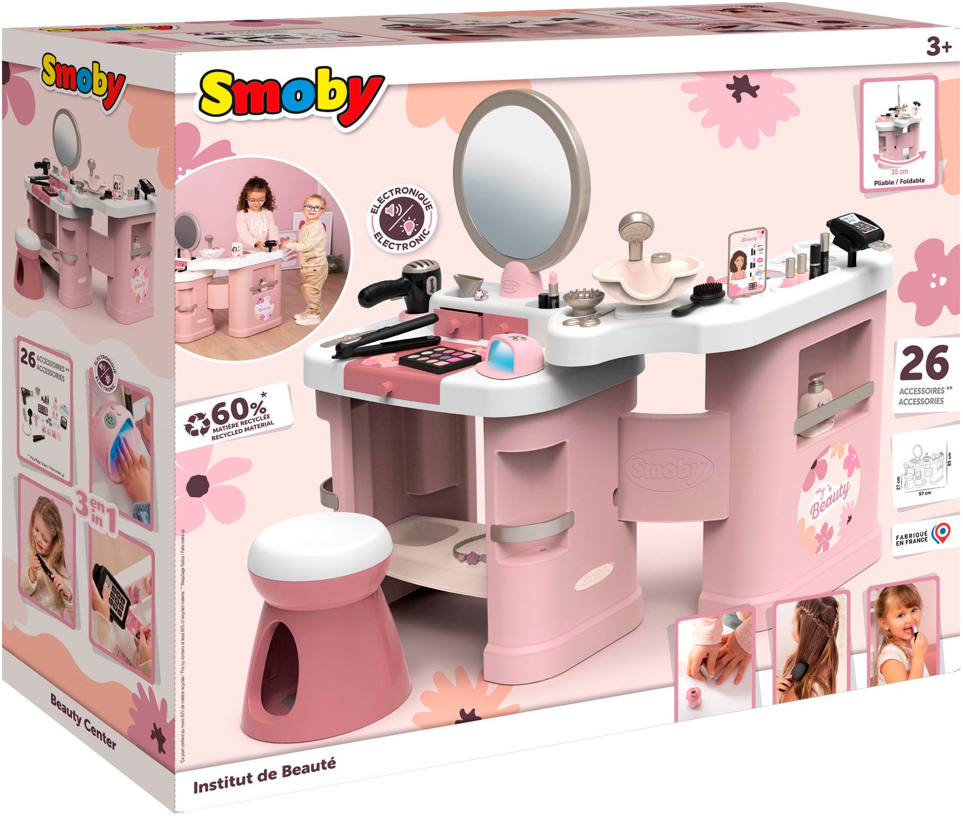 Smoby Schminktisch »My Beauty Center Kosmetikstudio«, mit Licht- und Soundfunktion