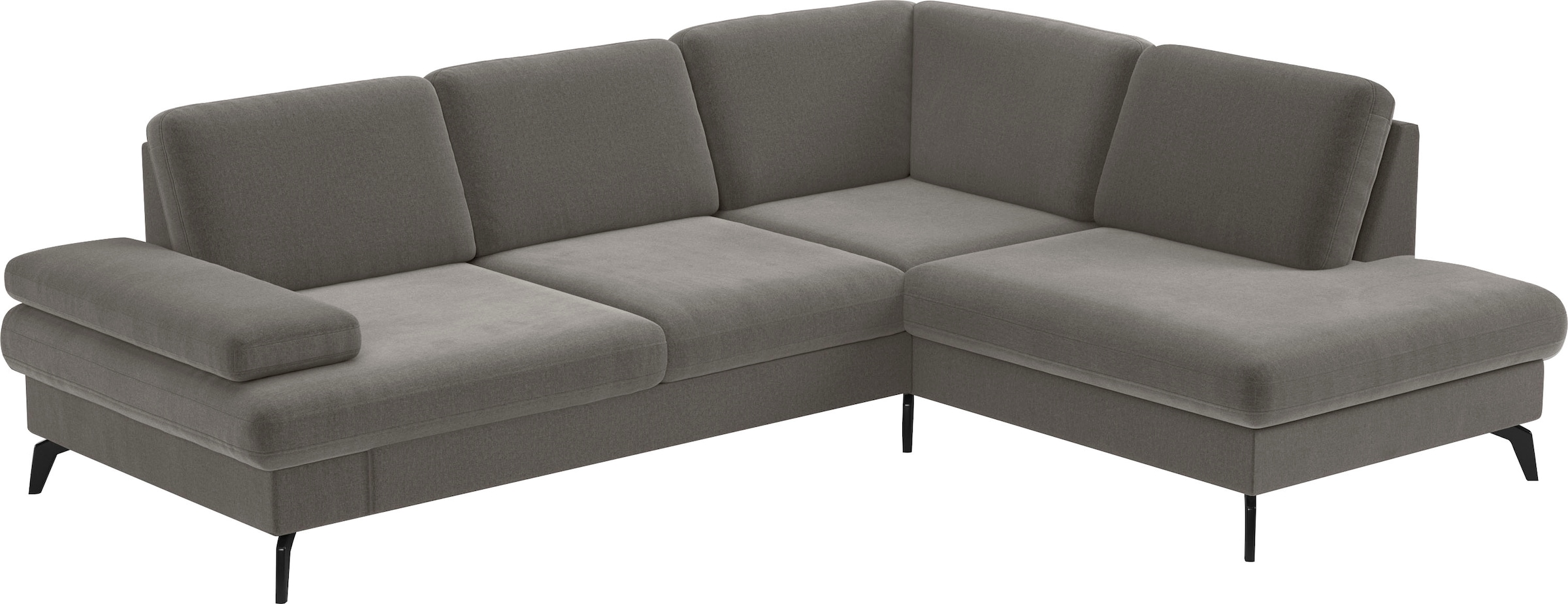 sit&more Ecksofa »Morris L-Form, inkl. Sitztiefenverstellung«, wahlweise mit Armteilverstellung, Bettfunktion & Bettkasten