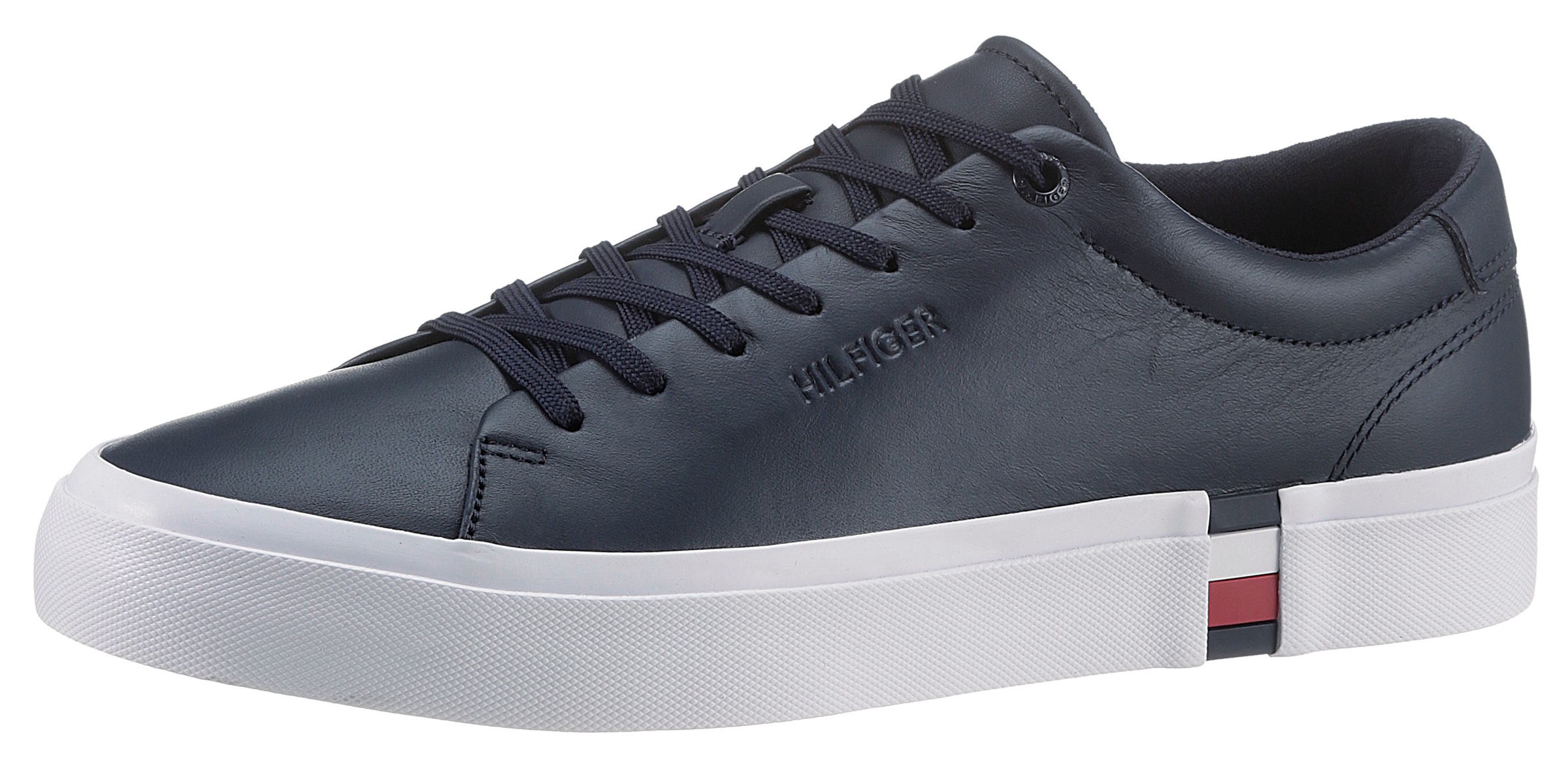 Tommy Hilfiger Sneaker »MODERN VULC CORPORATE LEATHER«, mit Logoflagge in der Sohle kaufen
