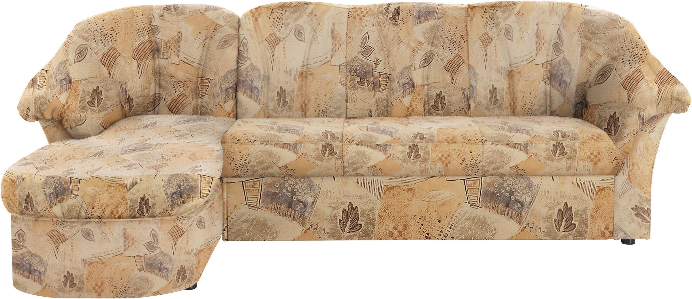 DOMO collection Ecksofa »Pegnitz, elegante Rückensteppung, kompakte Stellma günstig online kaufen