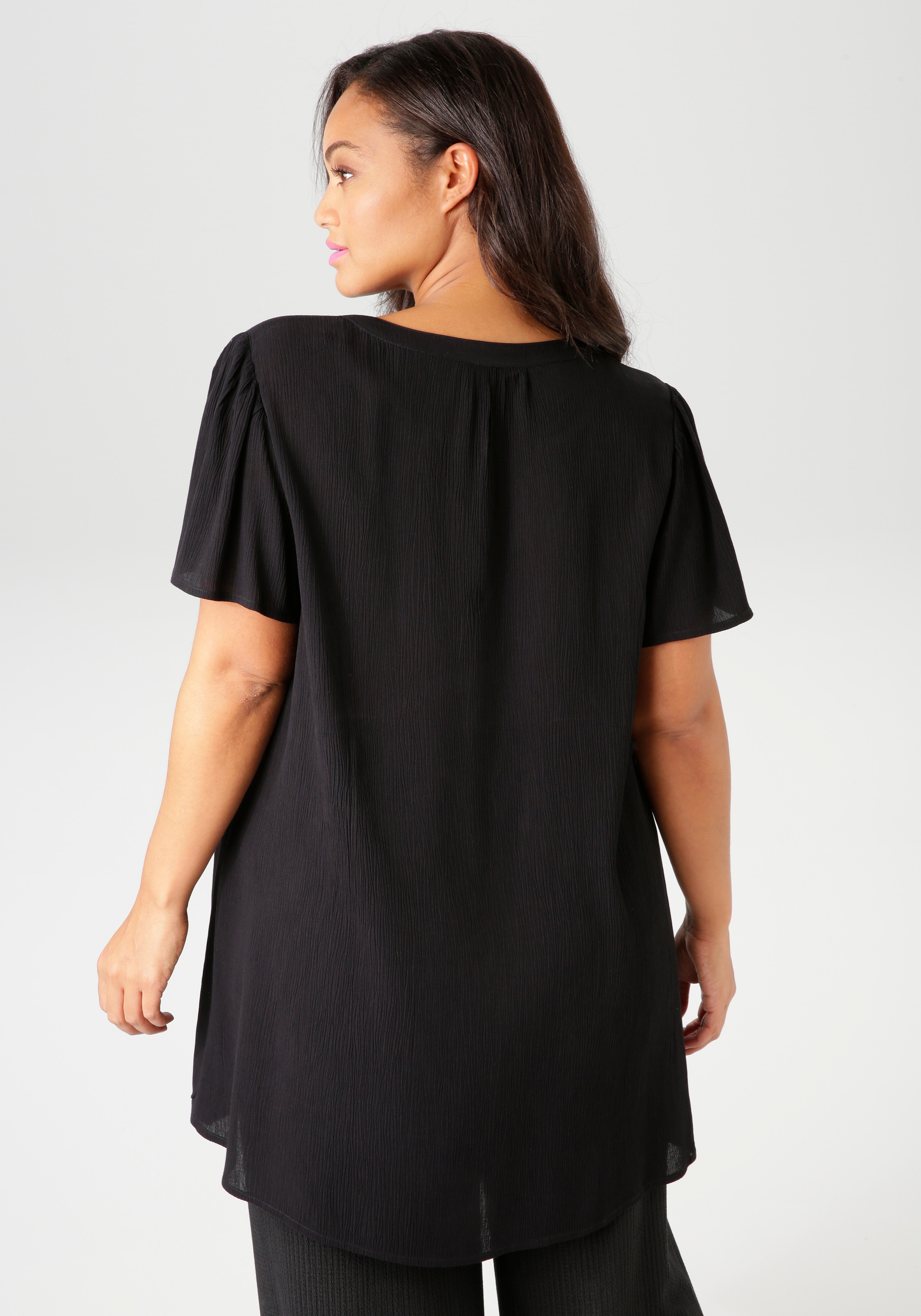 Aniston PLUS Longbluse, in trendiger Crepe-Qualität