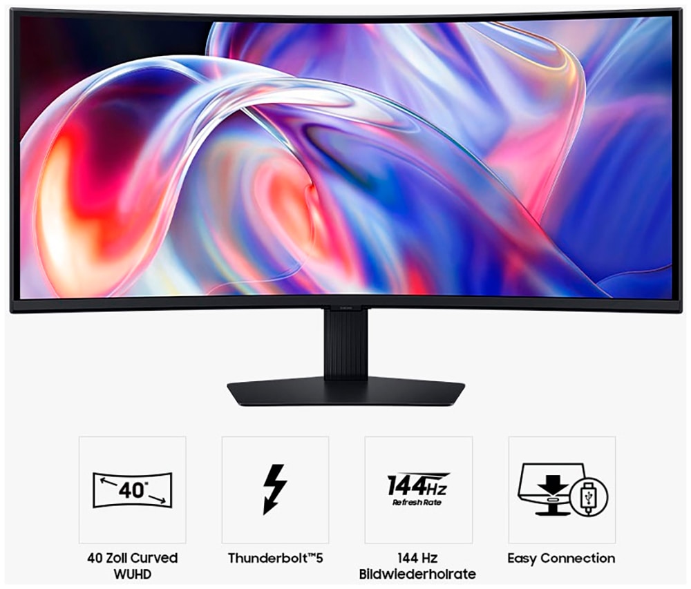 Samsung Curved-LED-Monitor »S40H850TAU« 100 cm/40 ″  5120 x 2160 px 4 Reaktionszeit 144 Hz