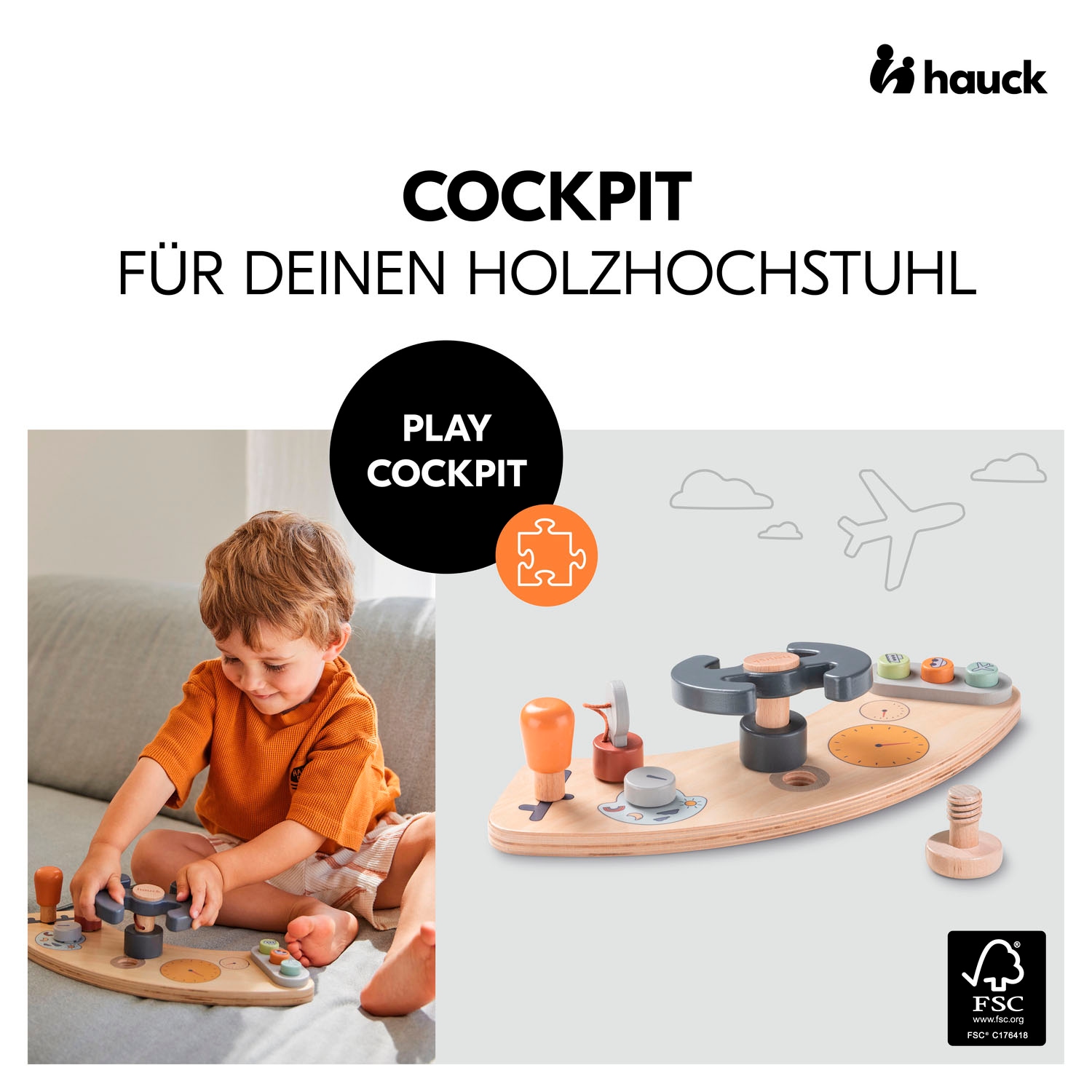 Hauck Motorikbrett »Play Cockpit«, FSC® - schützt Wald - weltweit