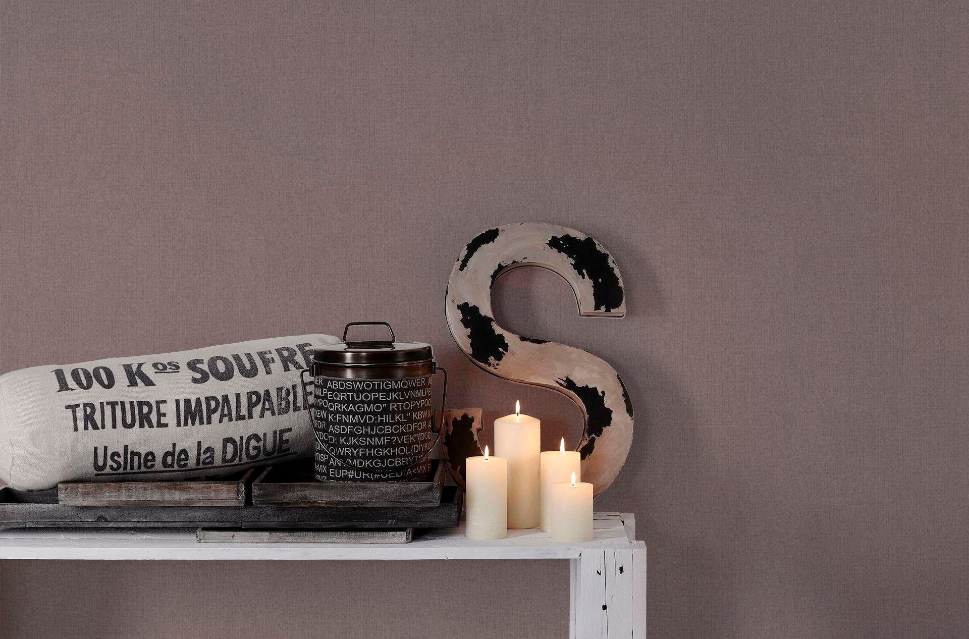 living walls Vliestapete »Hygge« einfarbig | uni | unifarben leicht strukturiert Uni Tapete einfarbig Tapeten Wohnzimmer Schlafzimmer Küche modern Büro