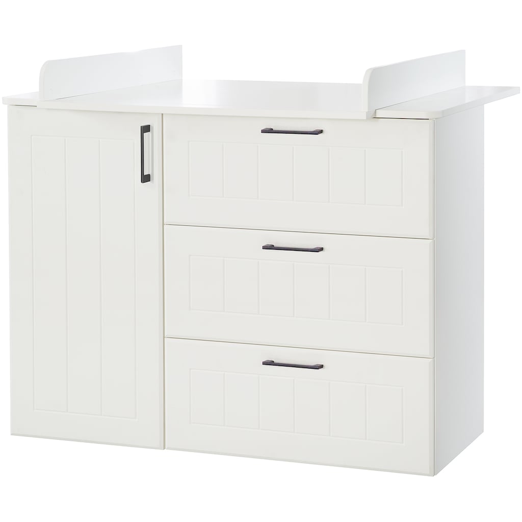 roba® Babyzimmer-Komplettset »Sylt«, (Set, 3 St., Gitterbett, Schrank, Wickelkommode), mit Kinderbett, Wickelkommode & Kleiderschrank; Made in Europe