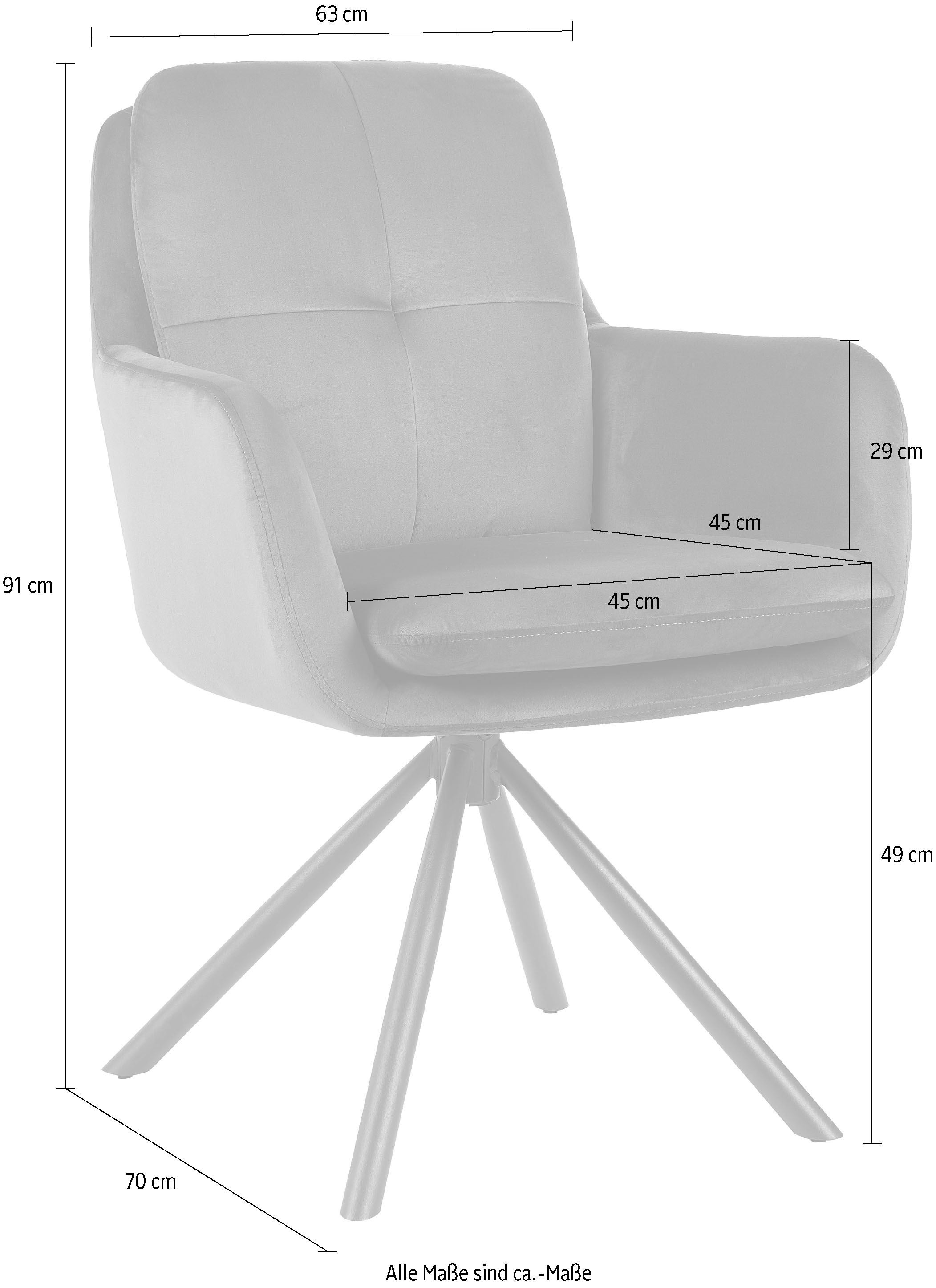 HELA Armlehnstuhl »PARMA« (Set) 2 Stk.