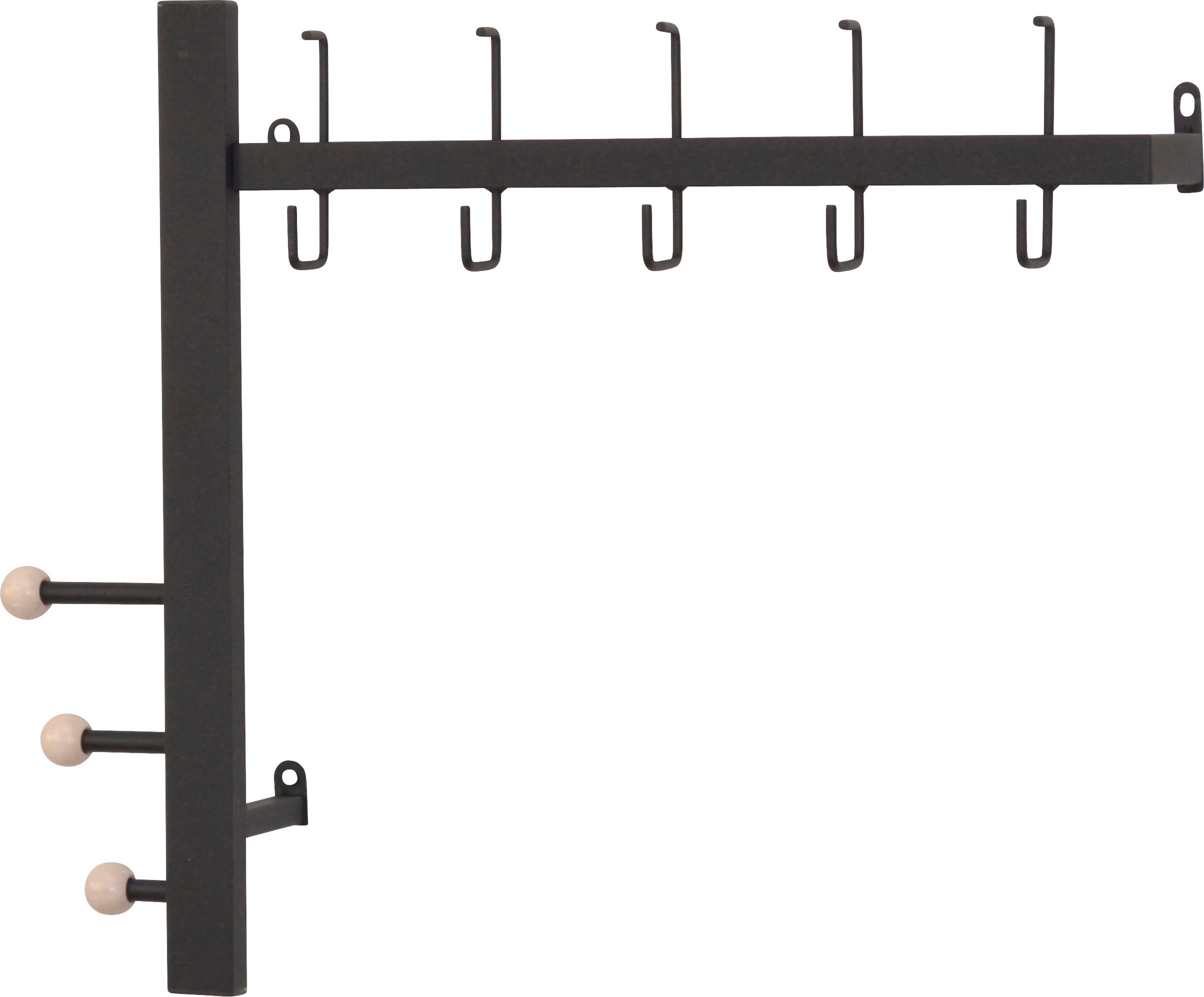 INOSIGN Garderobenleiste aus Metall, Breite 64 cm schwarz