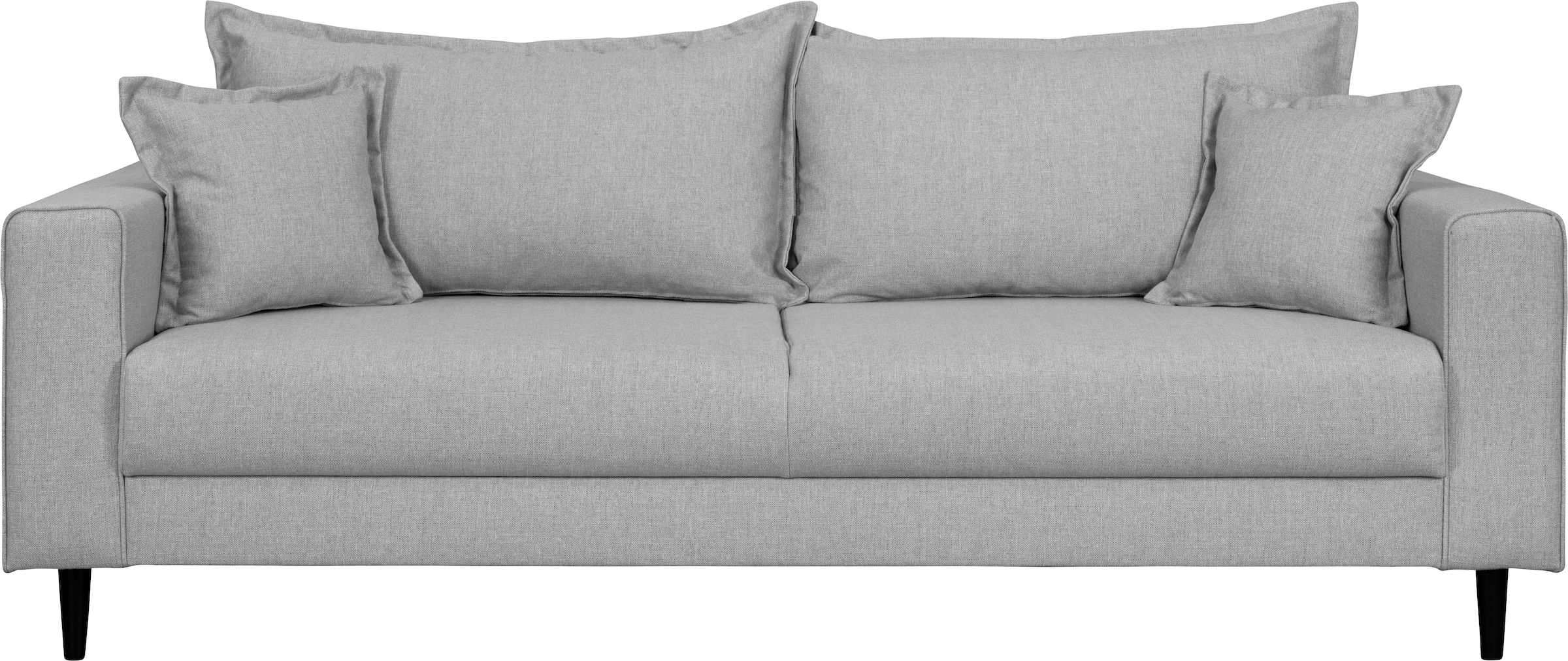 Home affaire 3-Sitzer »VEYRAS, hoher Sitzkomfort, Maße B/T/H: 212/84/76 cm« mit Wellenunterfederung, incl. Rückenkissen und Zierkissen