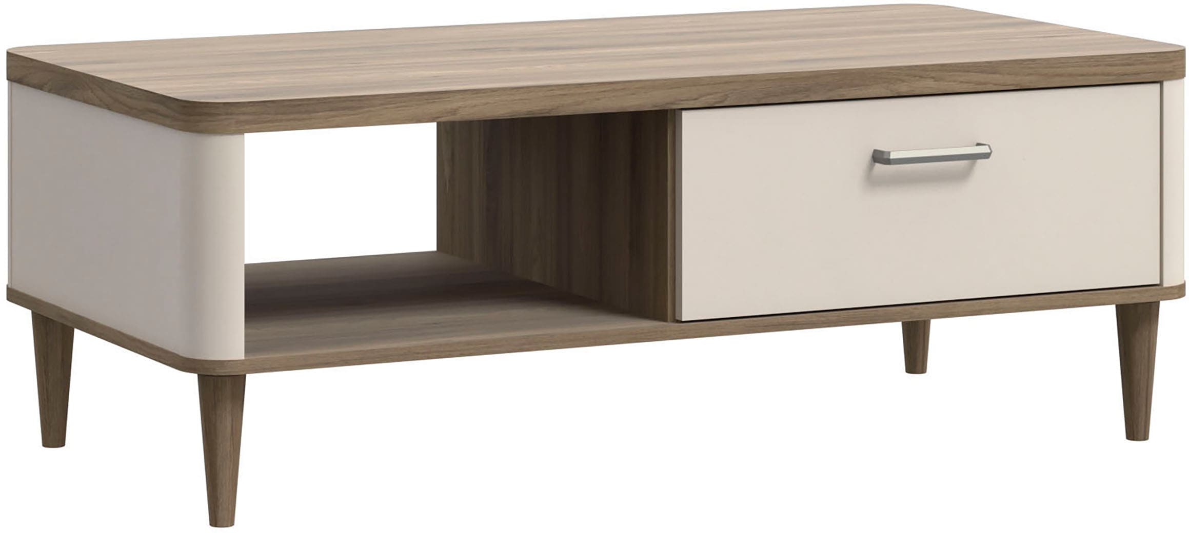 FORTE Couchtisch »Lacetti« B/H/T 120/43,7/60 cm Echtholzfüße günstig online kaufen